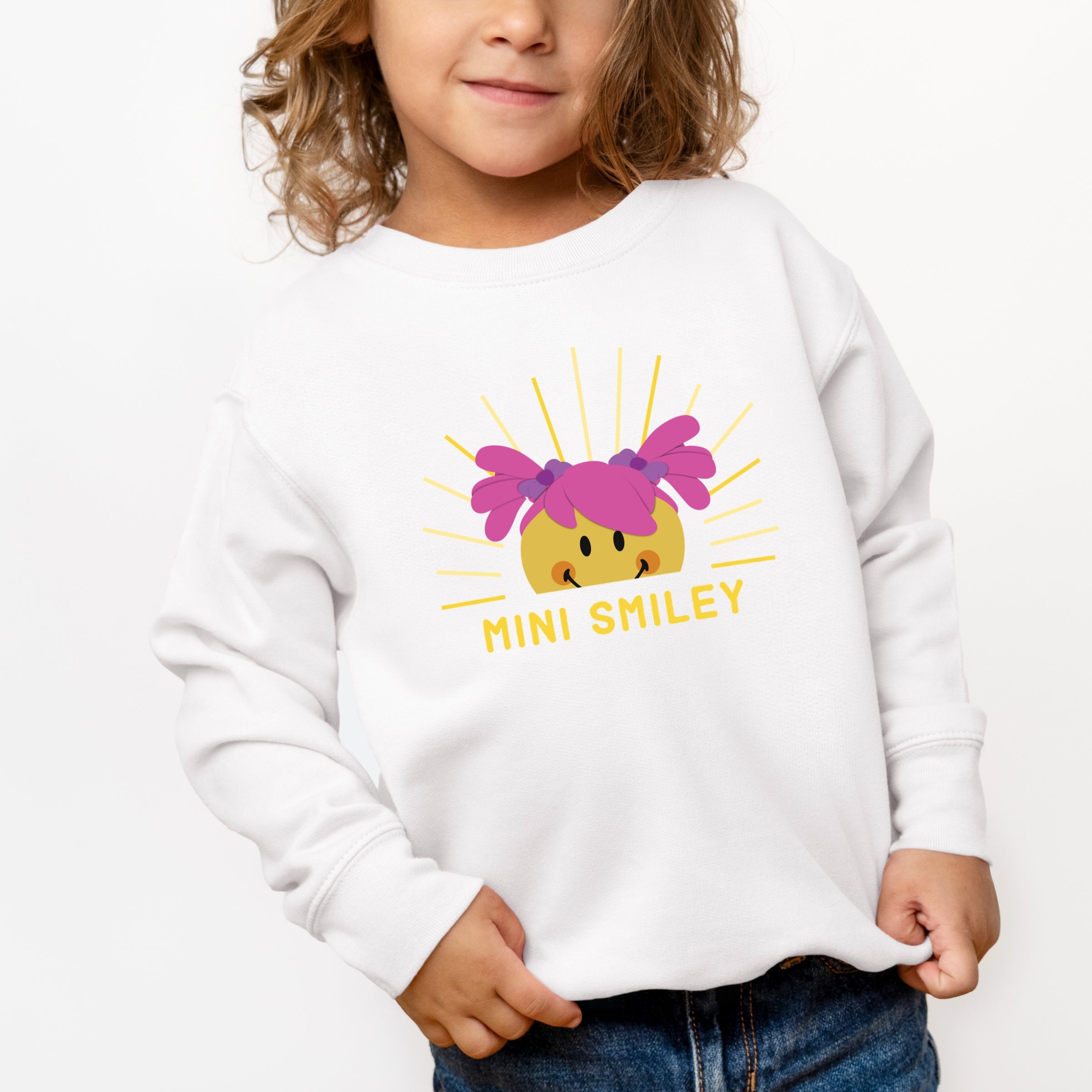 Mini Smiley Aria Sunshine - Toddler Graphic Sweatshirt