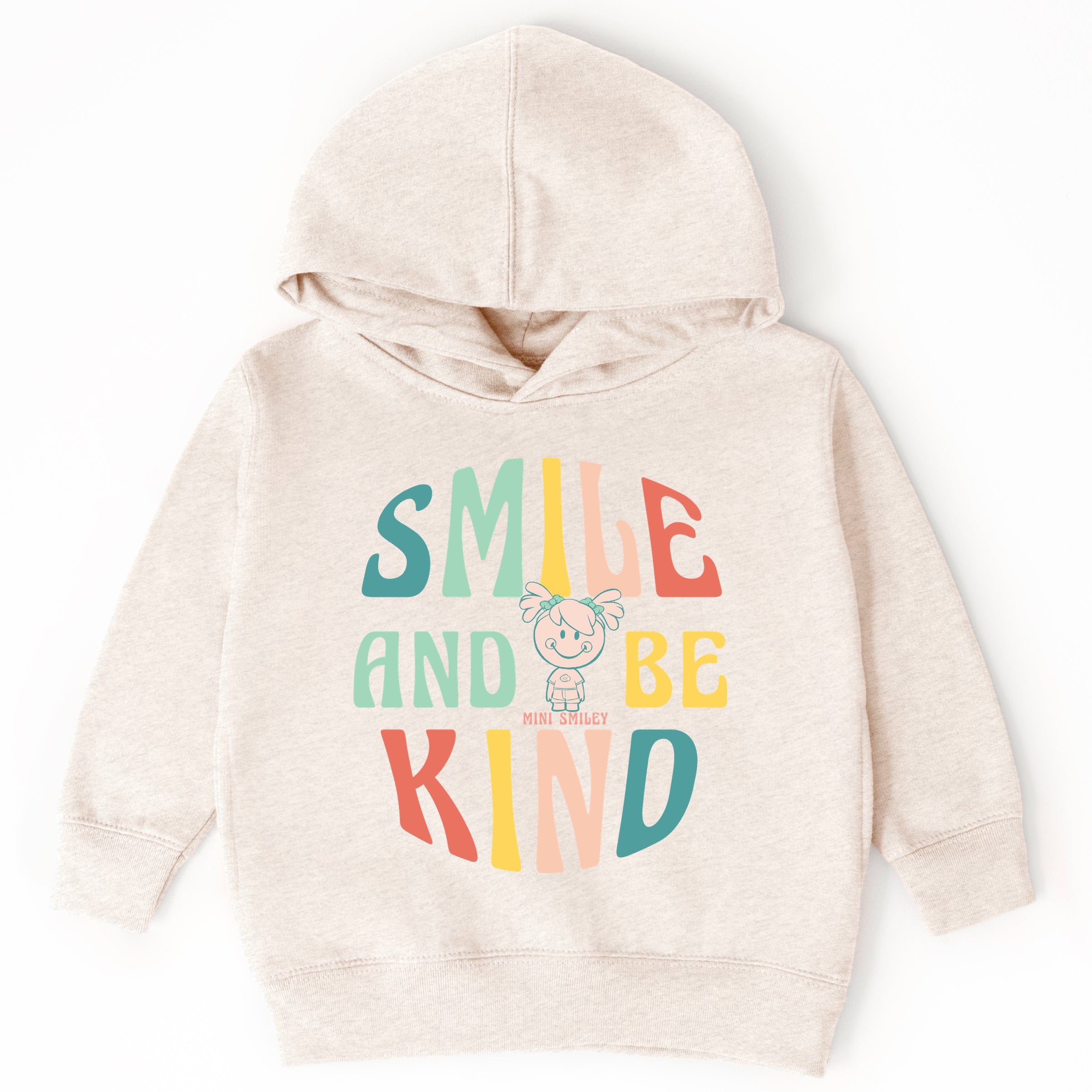 Mini Smiley Smile and Be Kind Aria - Toddler Hoodie