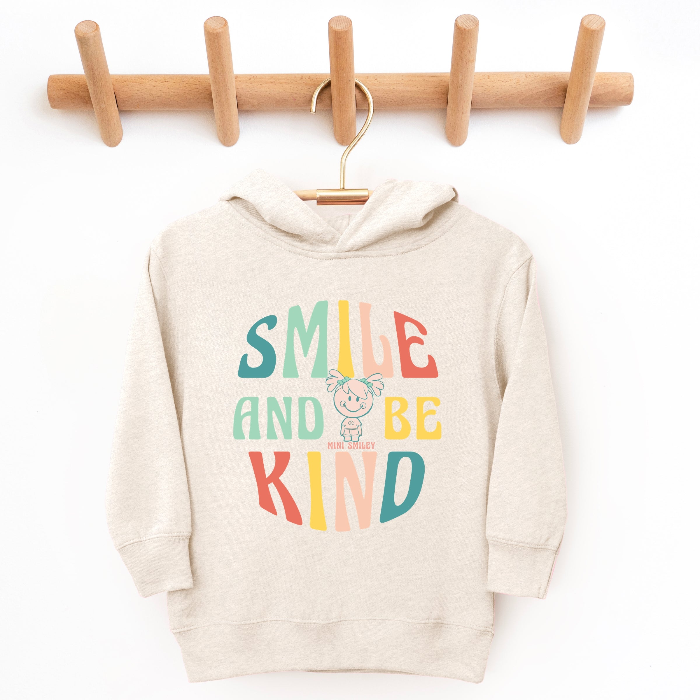 Mini Smiley Smile and Be Kind Aria - Toddler Hoodie