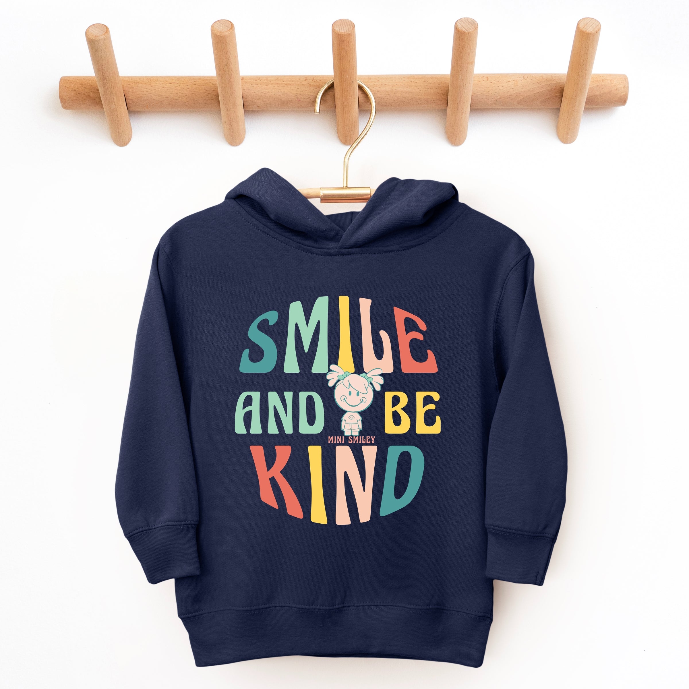 Mini Smiley Smile and Be Kind Aria - Toddler Hoodie