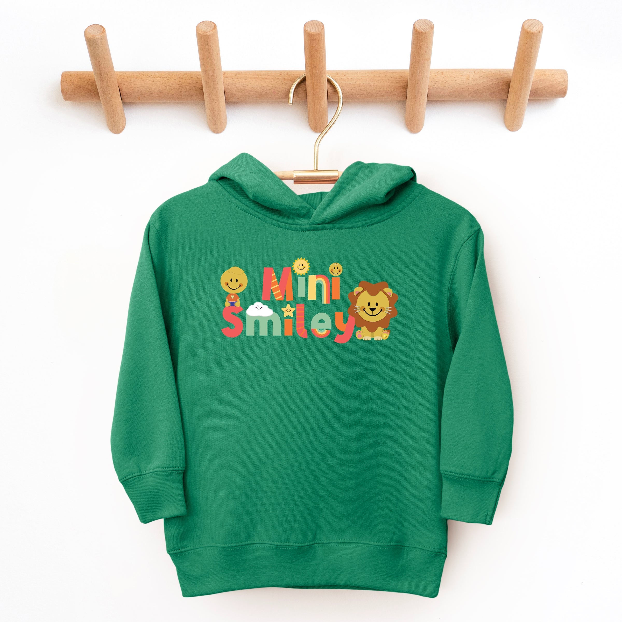 Mini Smiley Icons Lion - Toddler Hoodie