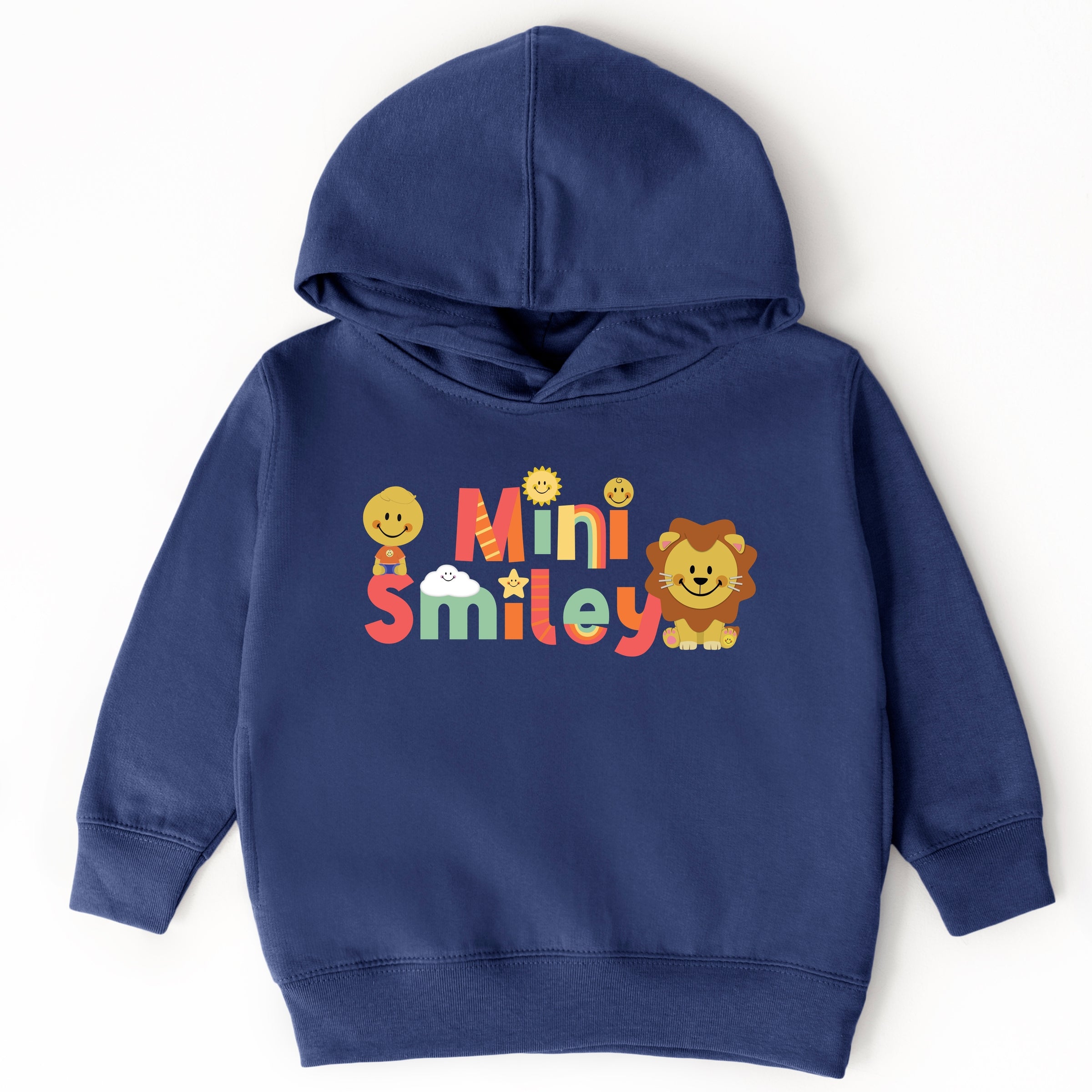 Mini Smiley Icons Lion - Toddler Hoodie