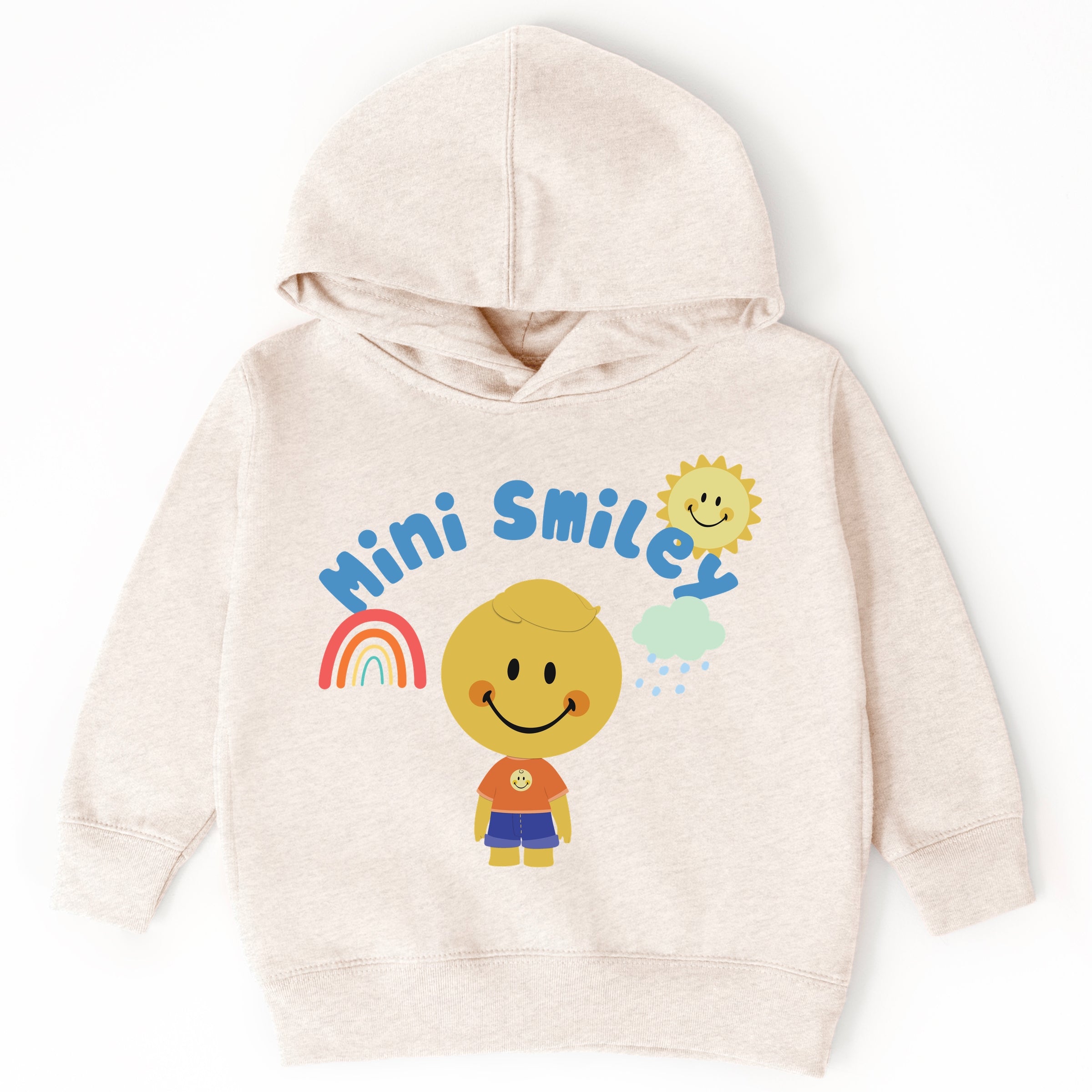 Mini Smiley Rainbow Cloud Lumi - Toddler Hoodie