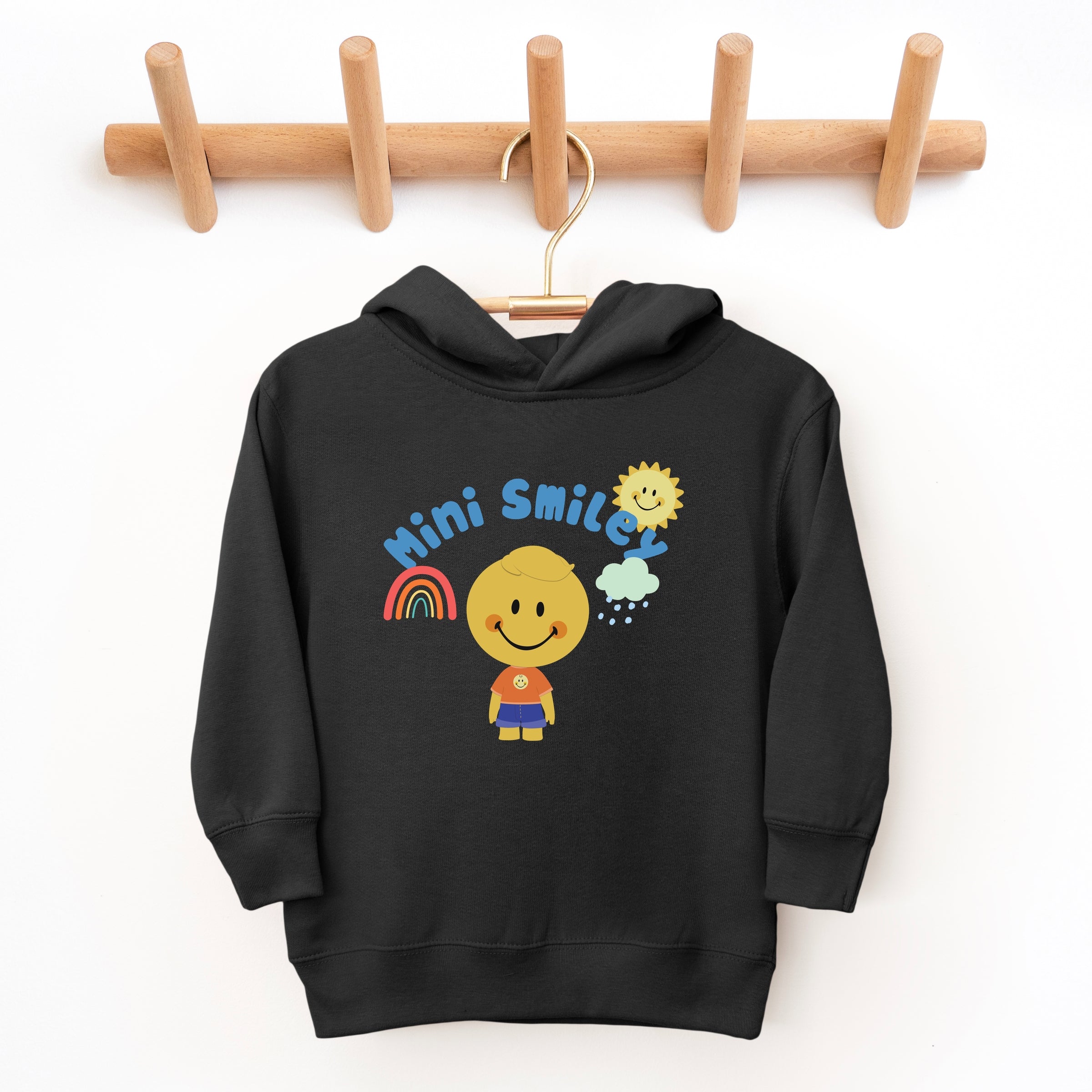 Mini Smiley Rainbow Cloud Lumi - Toddler Hoodie