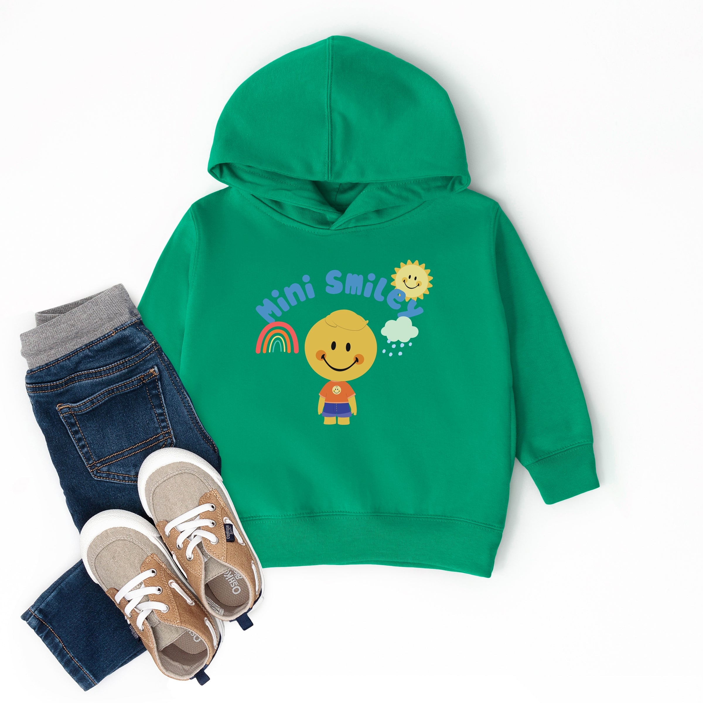 Mini Smiley Rainbow Cloud Lumi - Toddler Hoodie