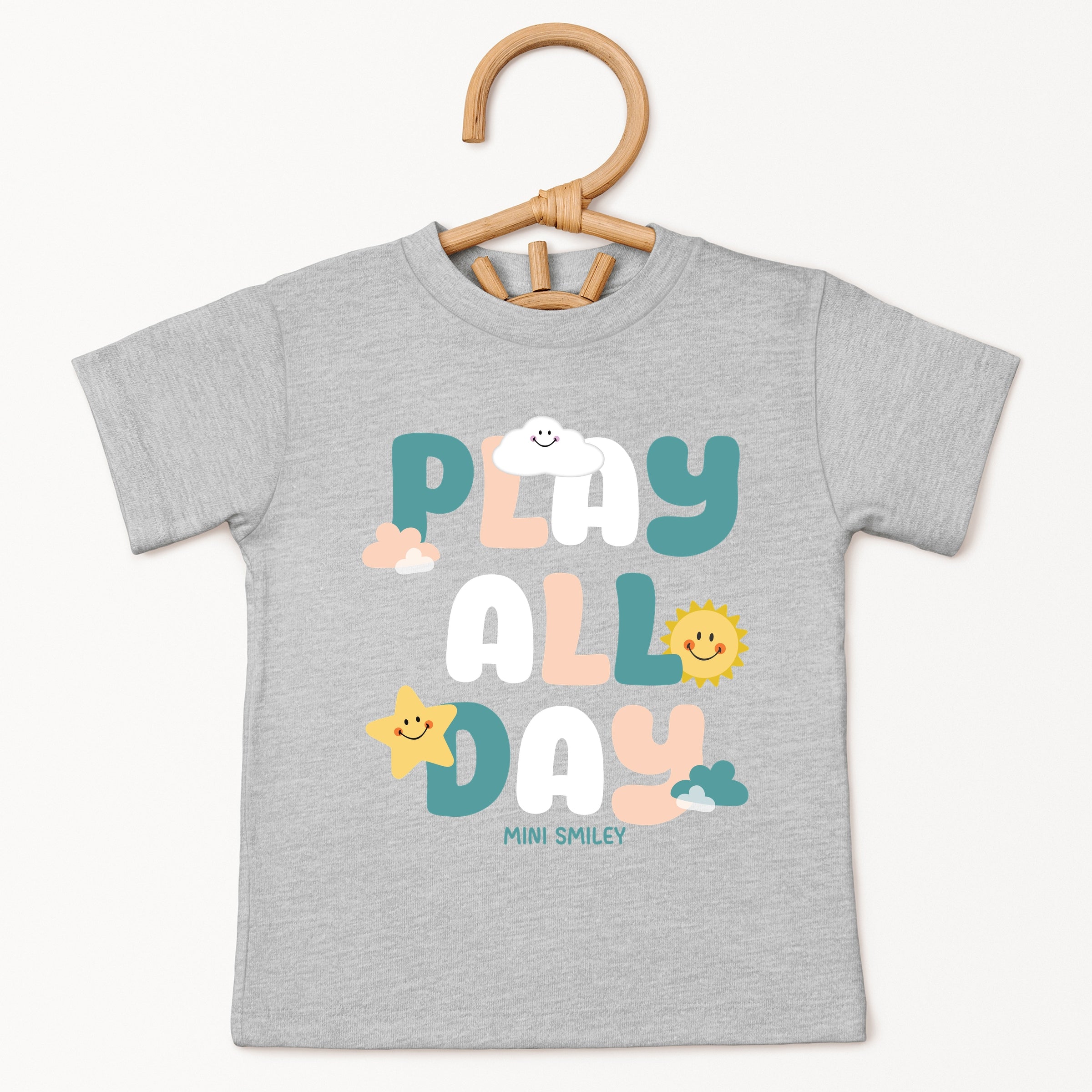 Mini Smiley Play All Day - Toddler Short Sleeve Graphic T-Shirt