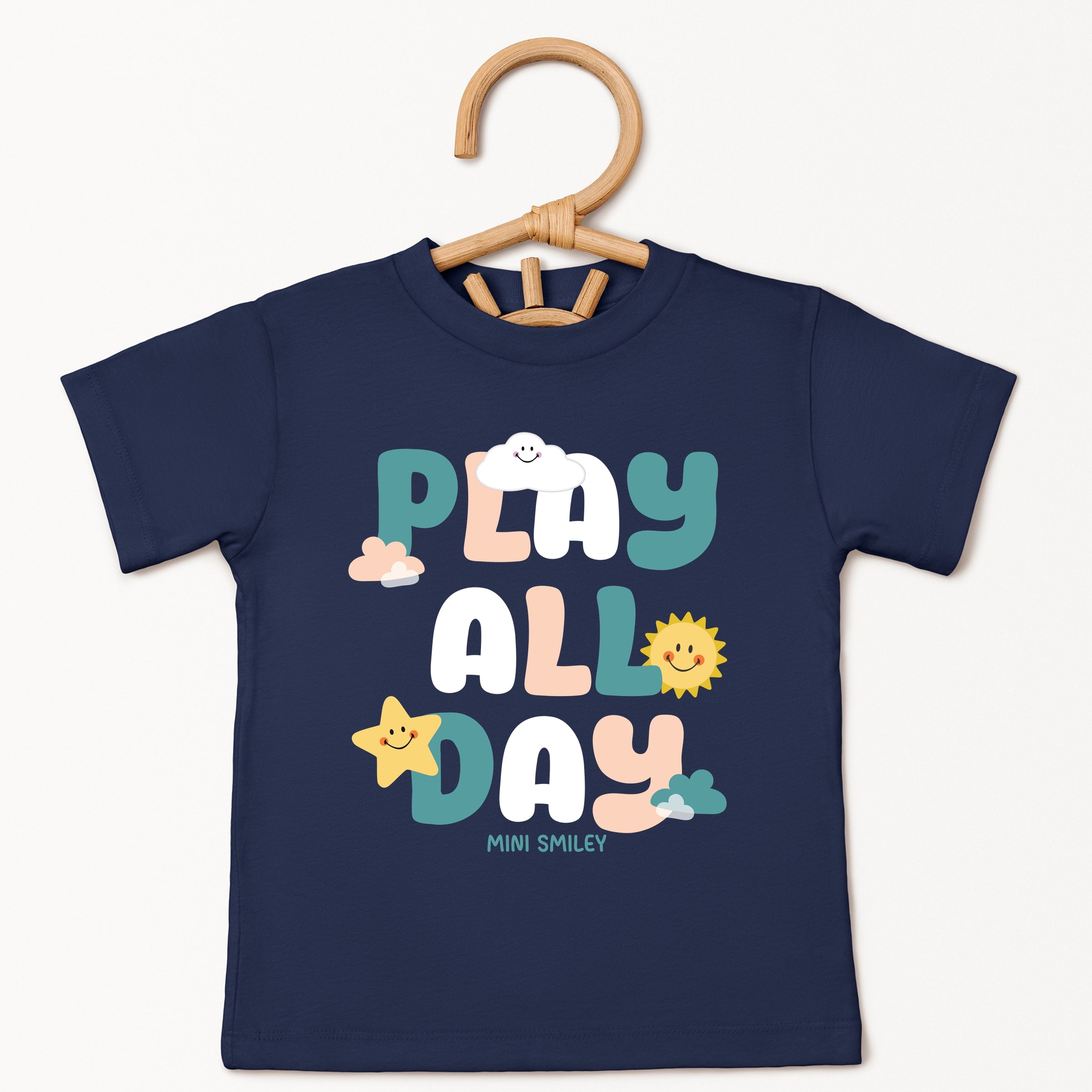 Mini Smiley Play All Day - Toddler Short Sleeve Graphic T-Shirt