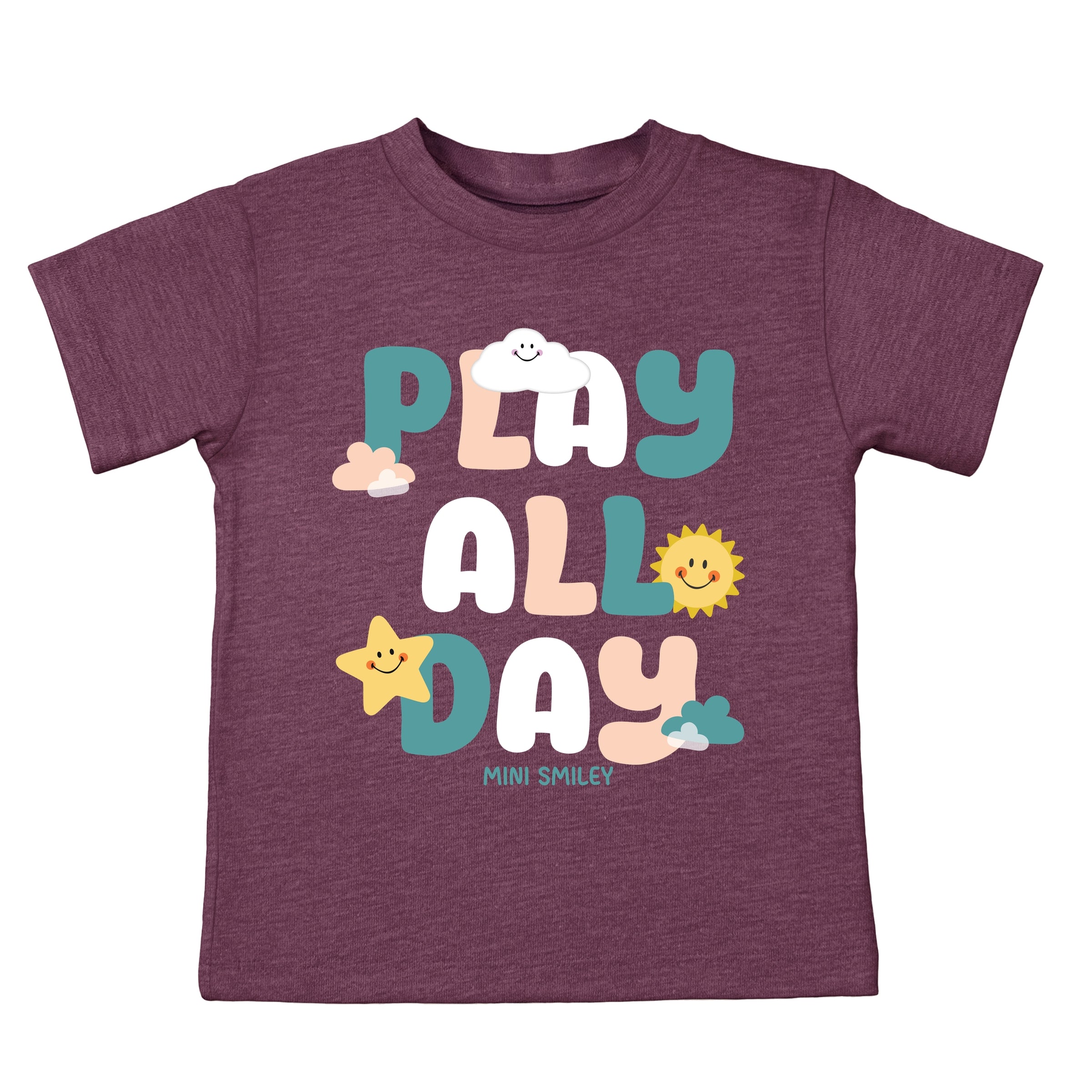Mini Smiley Play All Day - Toddler Short Sleeve Graphic T-Shirt