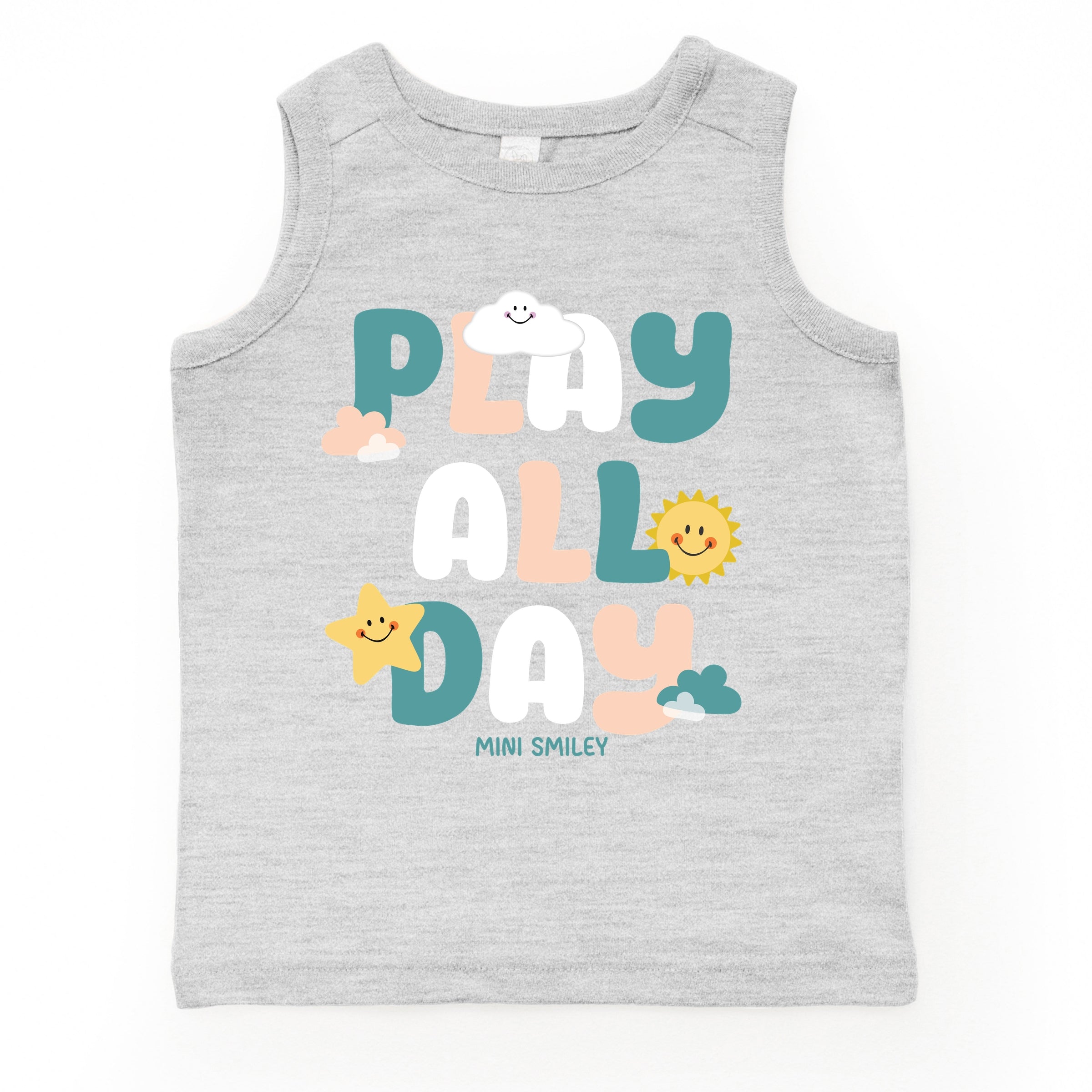 Mini Smiley Play All Day - Toddler Graphic Tank