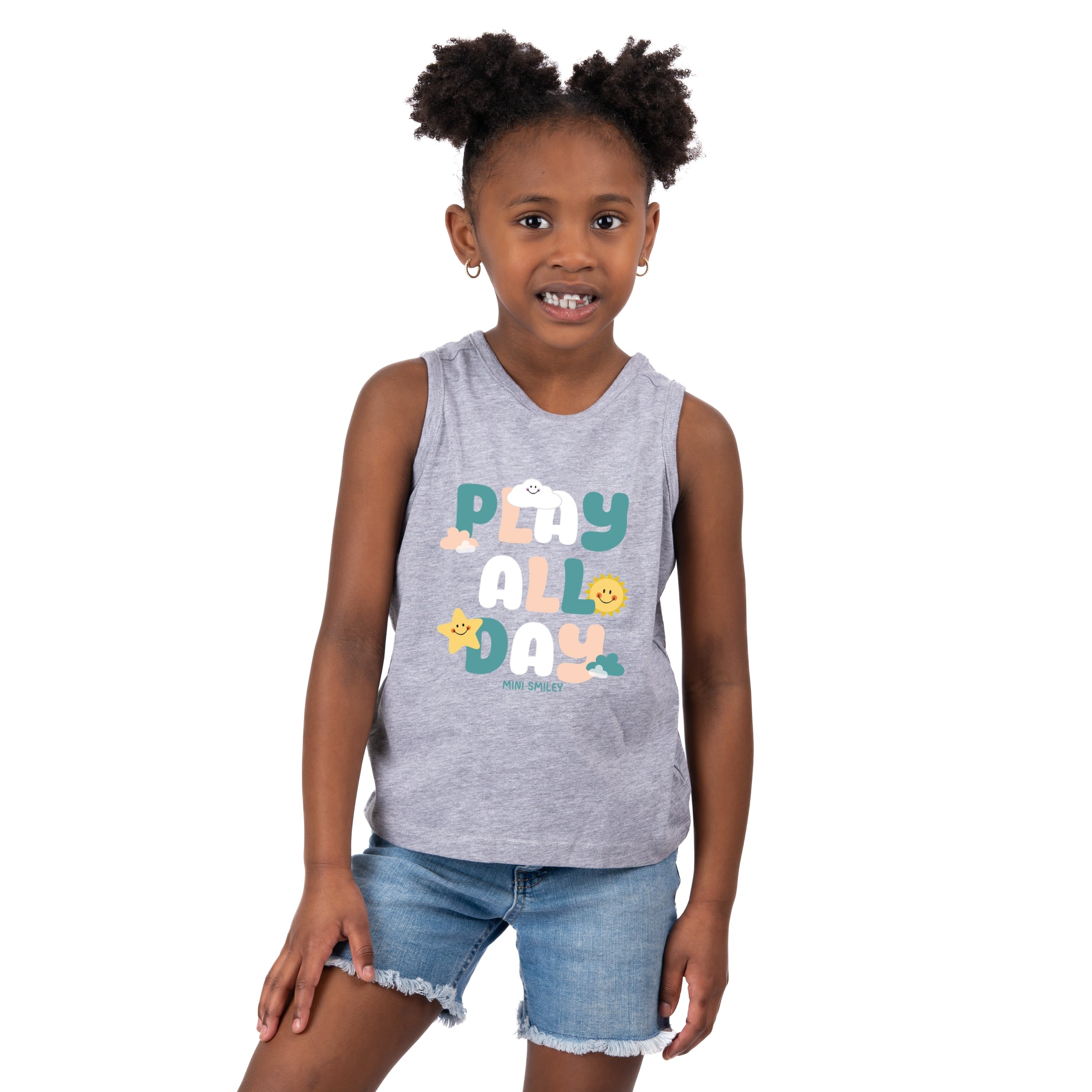 Mini Smiley Play All Day - Toddler Graphic Tank