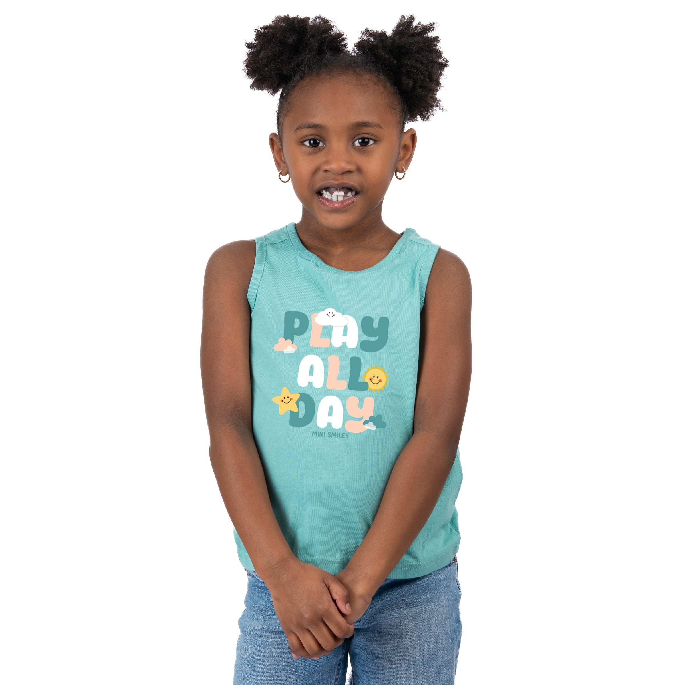 Mini Smiley Play All Day - Toddler Graphic Tank