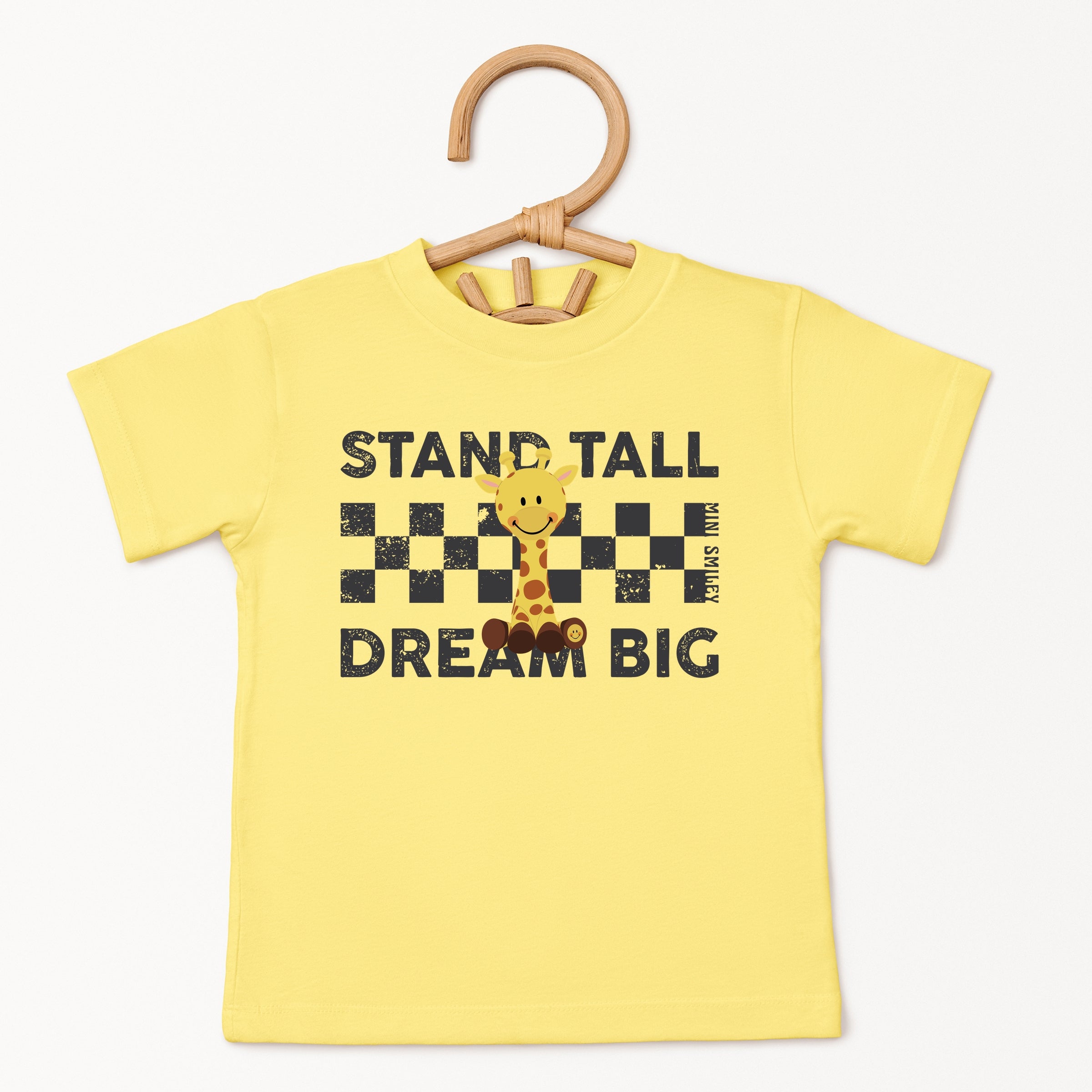 Mini Smiley Stand Tall Dream Big - Toddler Short Sleeve Graphic T-Shirt