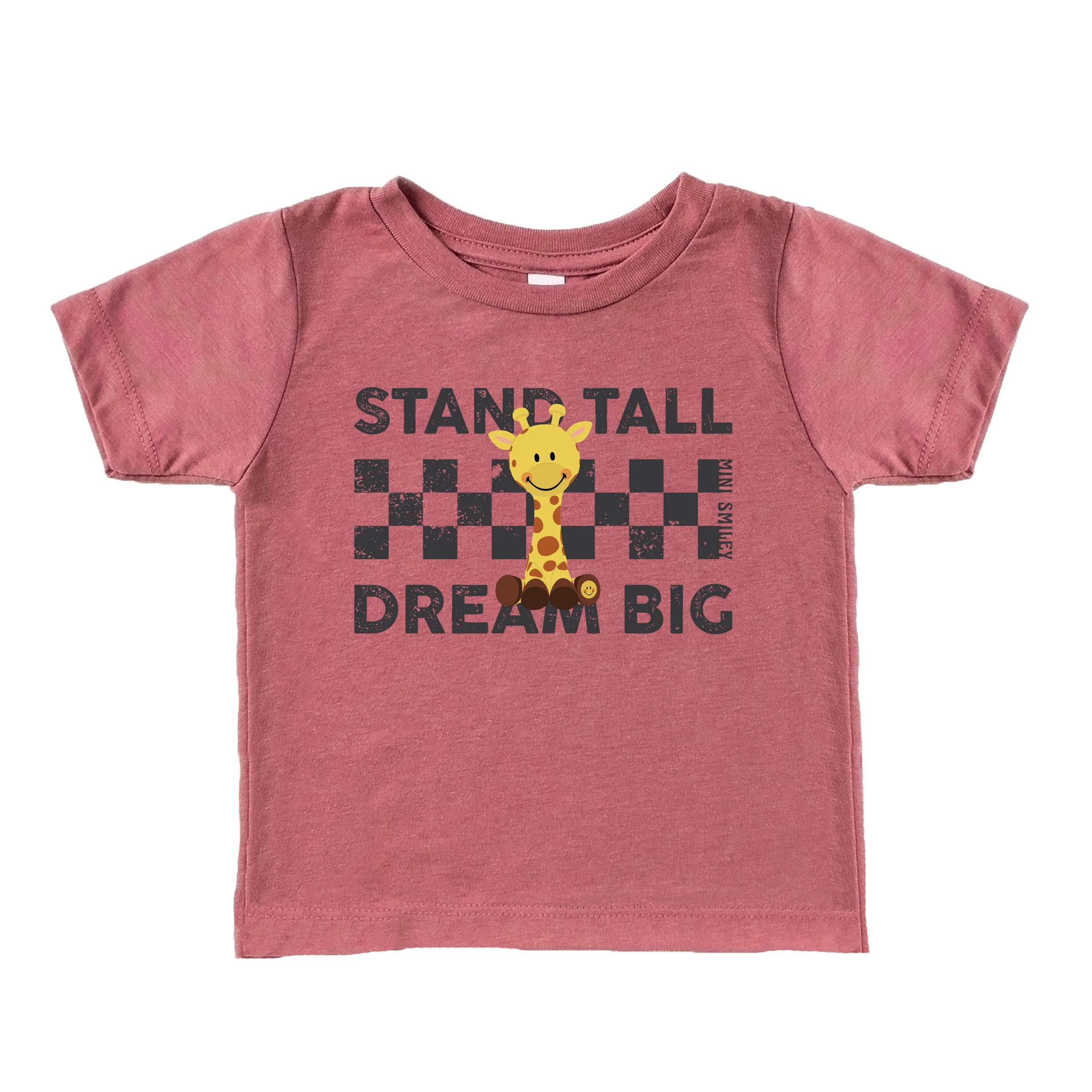 Mini Smiley Stand Tall Dream Big - Toddler Short Sleeve Graphic T-Shirt