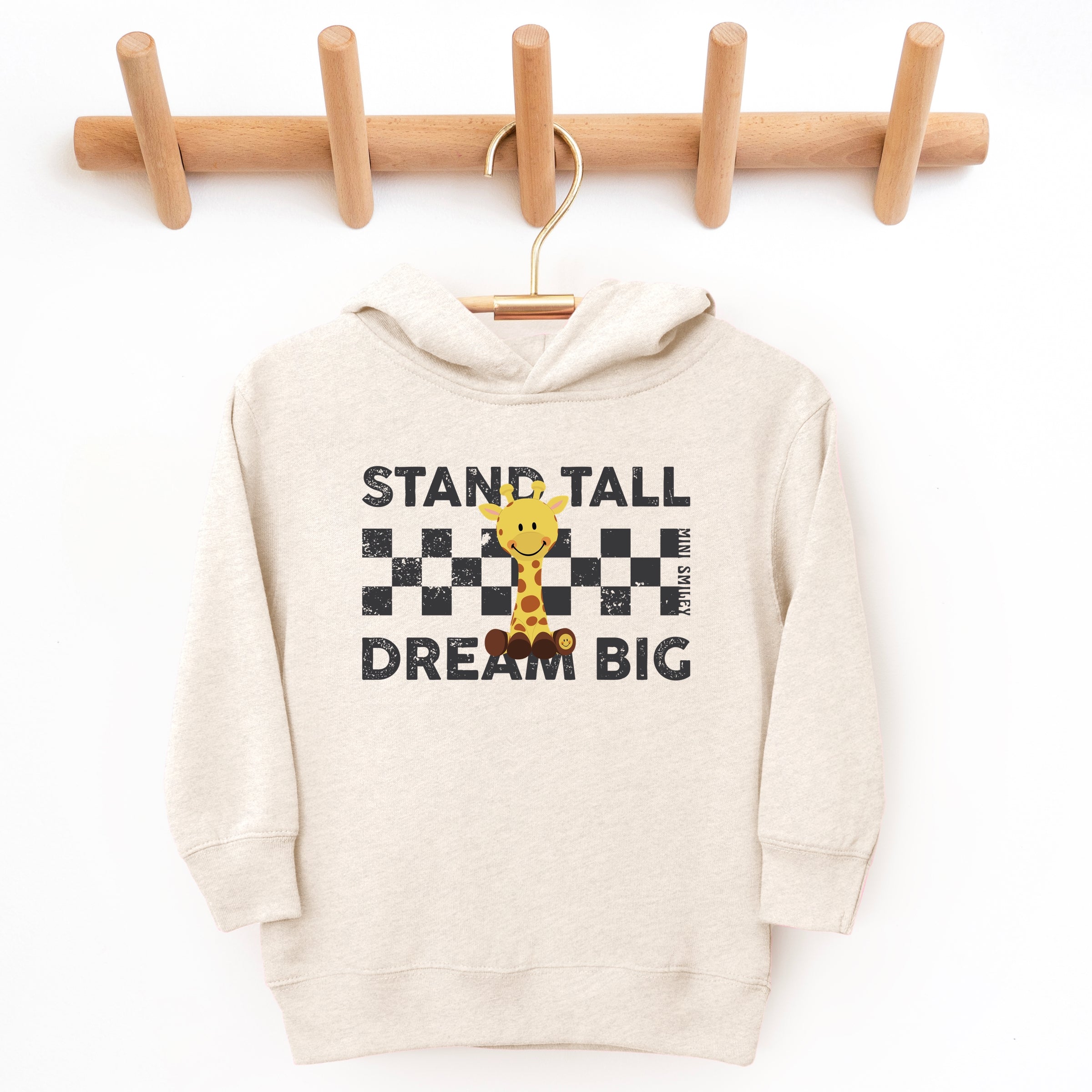 Mini Smiley Stand Tall Dream Big - Toddler Hoodie