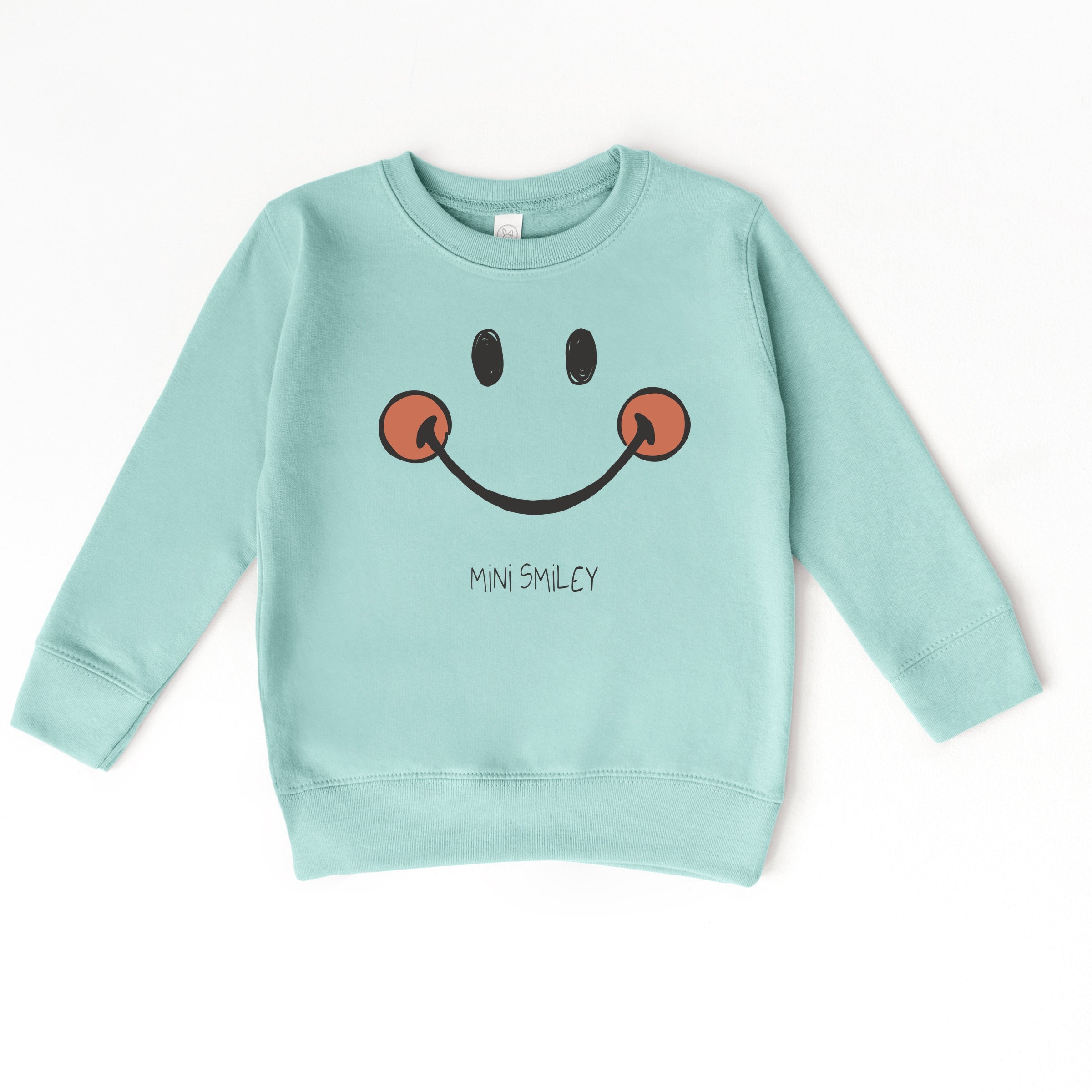 Mini Smiley Smile Outline - Toddler Graphic Sweatshirt