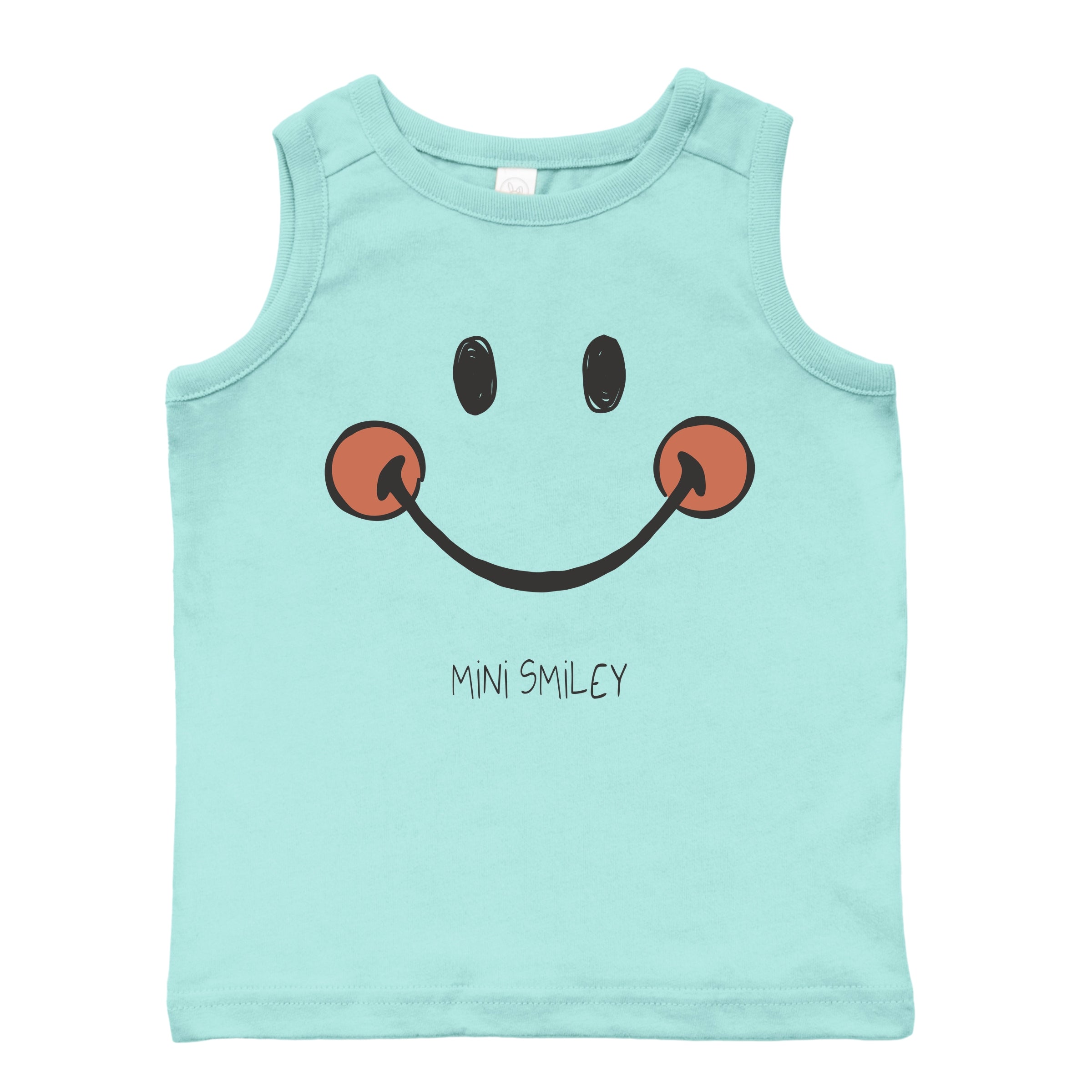 Mini Smiley Smile Outline - Toddler Graphic Tank