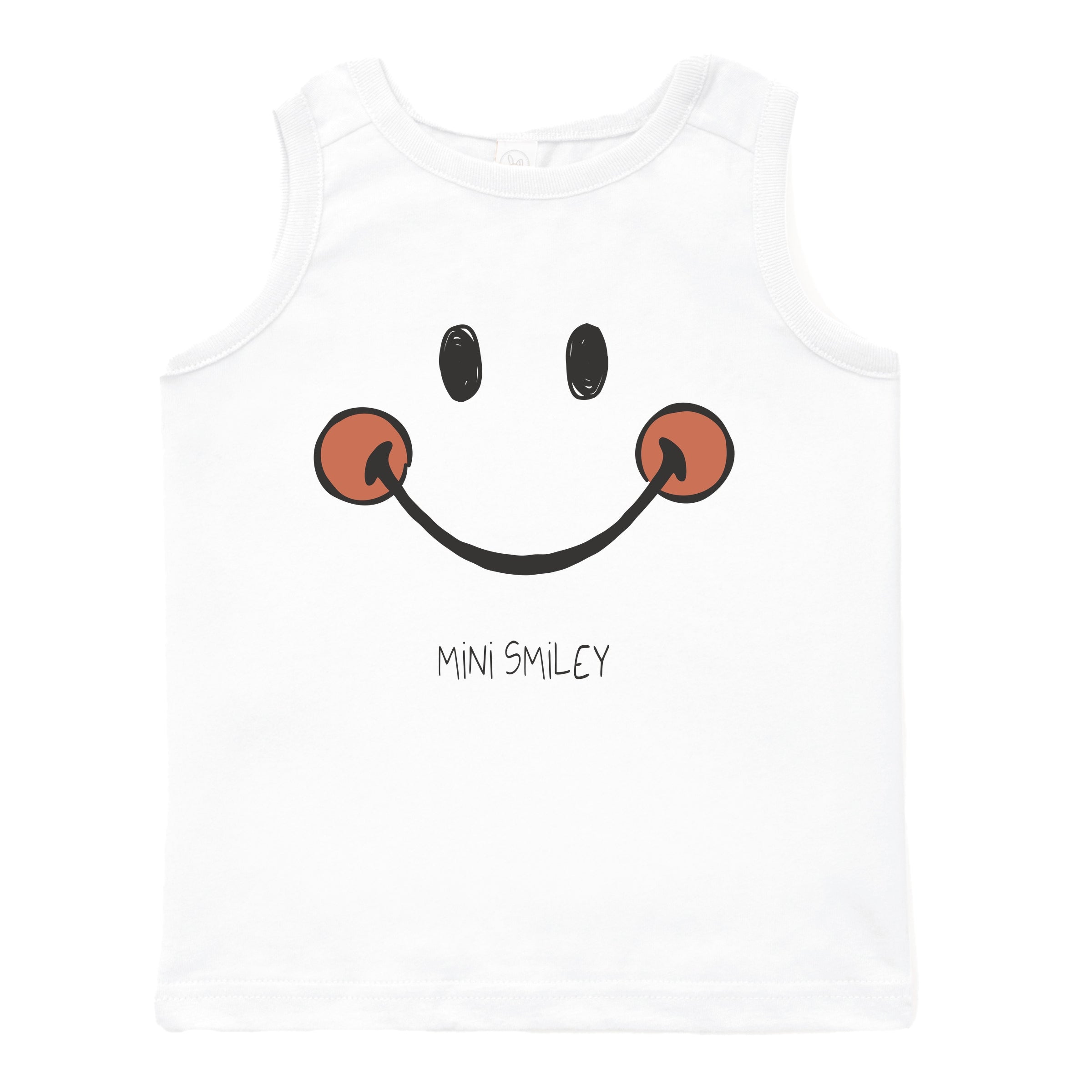 Mini Smiley Smile Outline - Toddler Graphic Tank