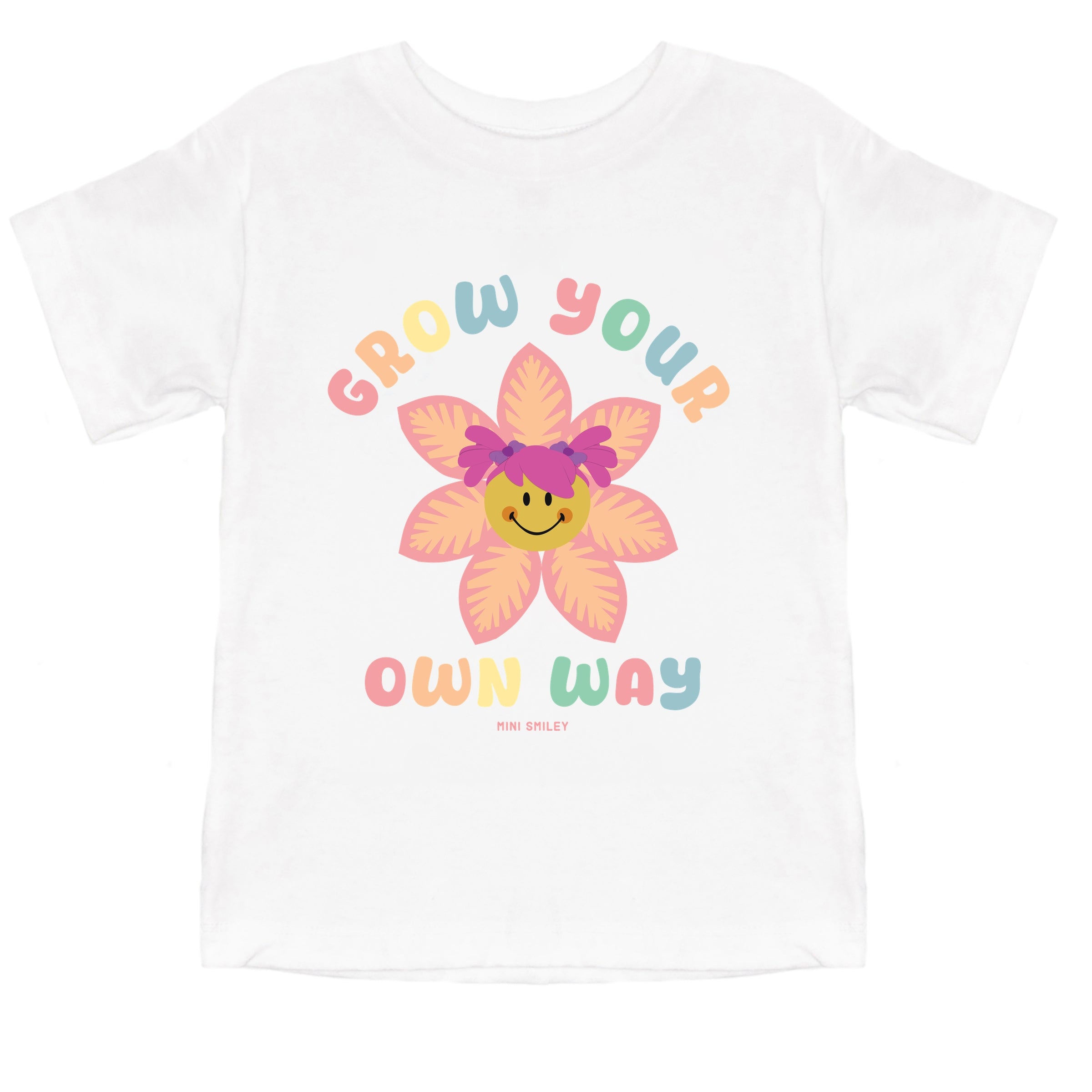 Mini Smiley Grow Your Own Way - Toddler Short Sleeve Graphic T-Shirt