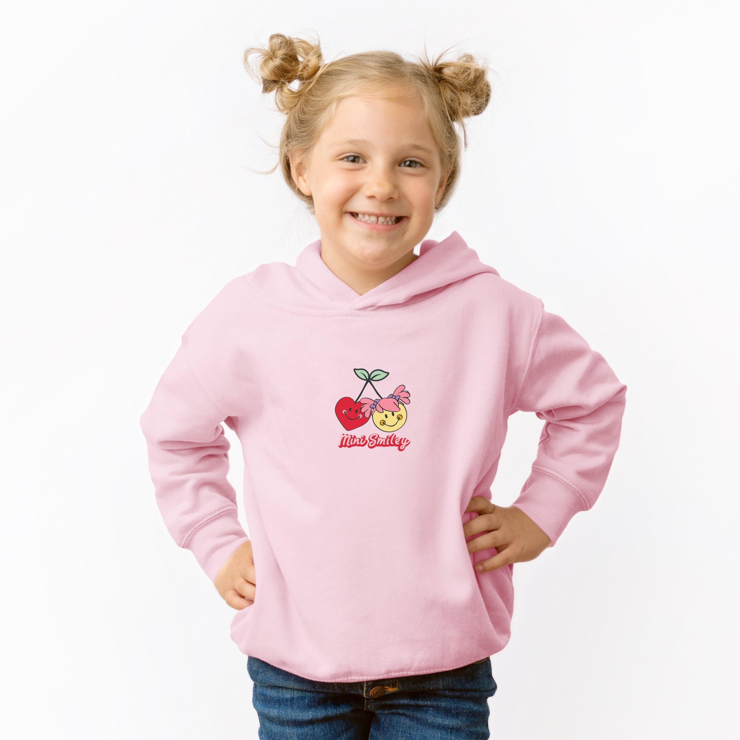 Mini Smiley Kind Cute & Happy - Toddler Hoodie