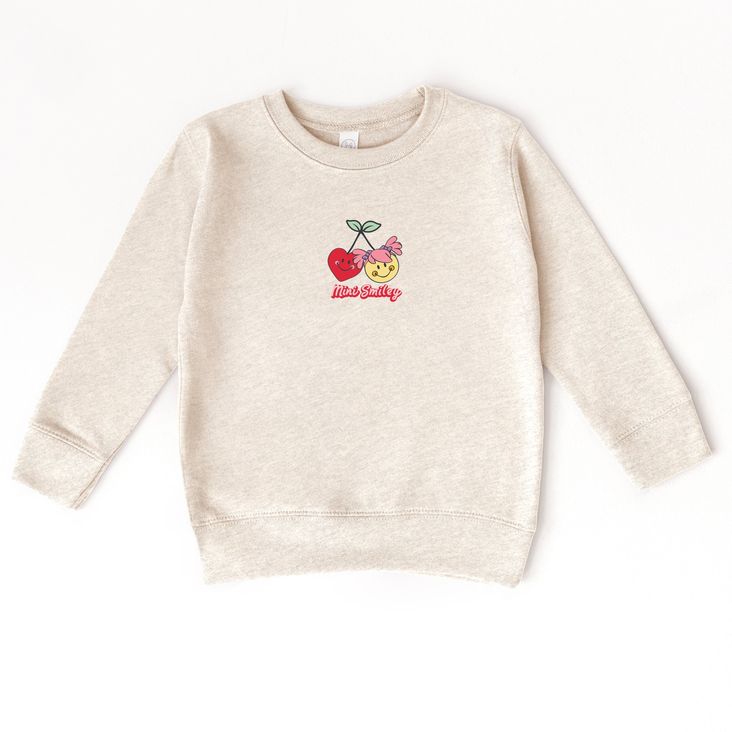 Mini Smiley Kind Cute & Happy - Toddler Graphic Sweatshirt