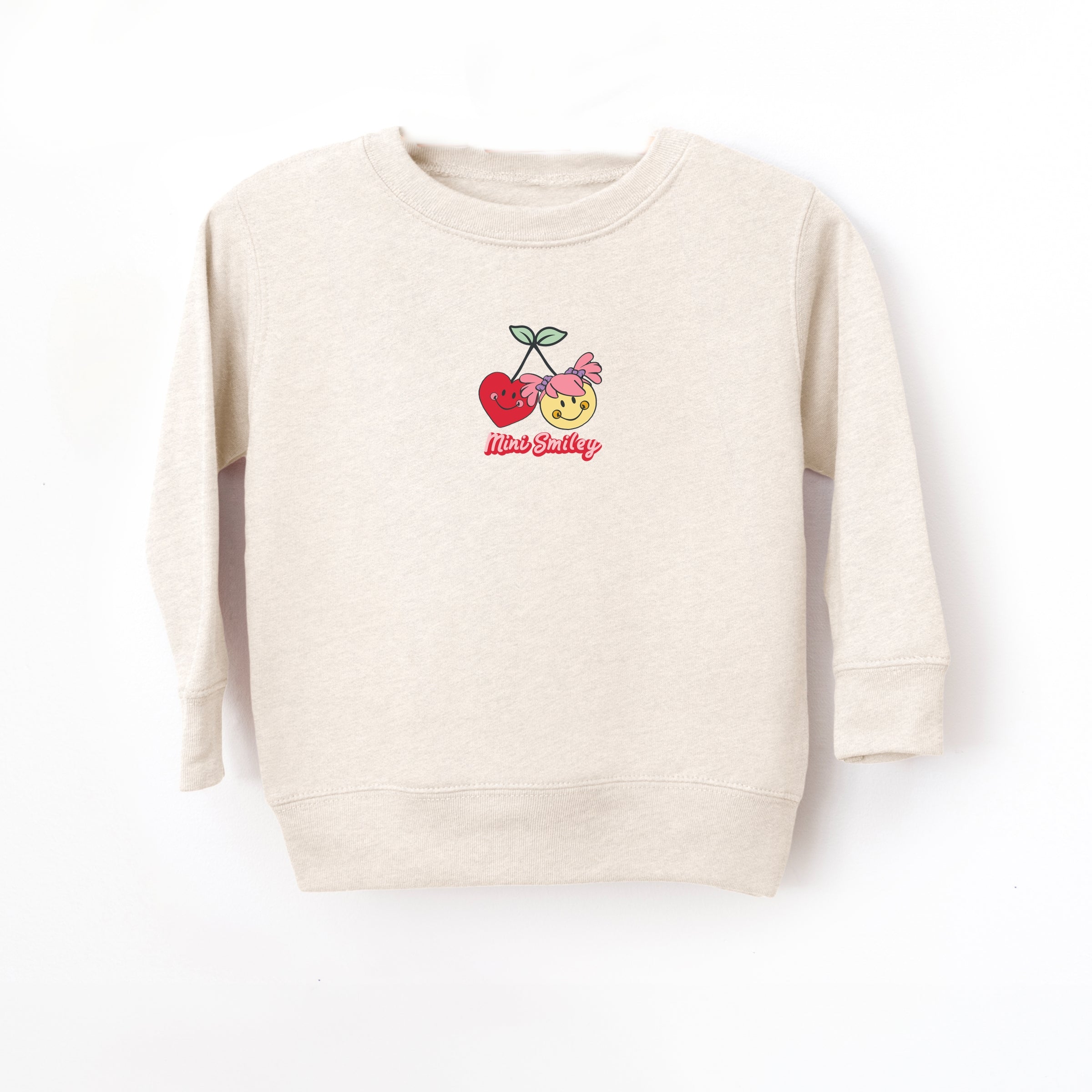 Mini Smiley Kind Cute & Happy - Toddler Graphic Sweatshirt