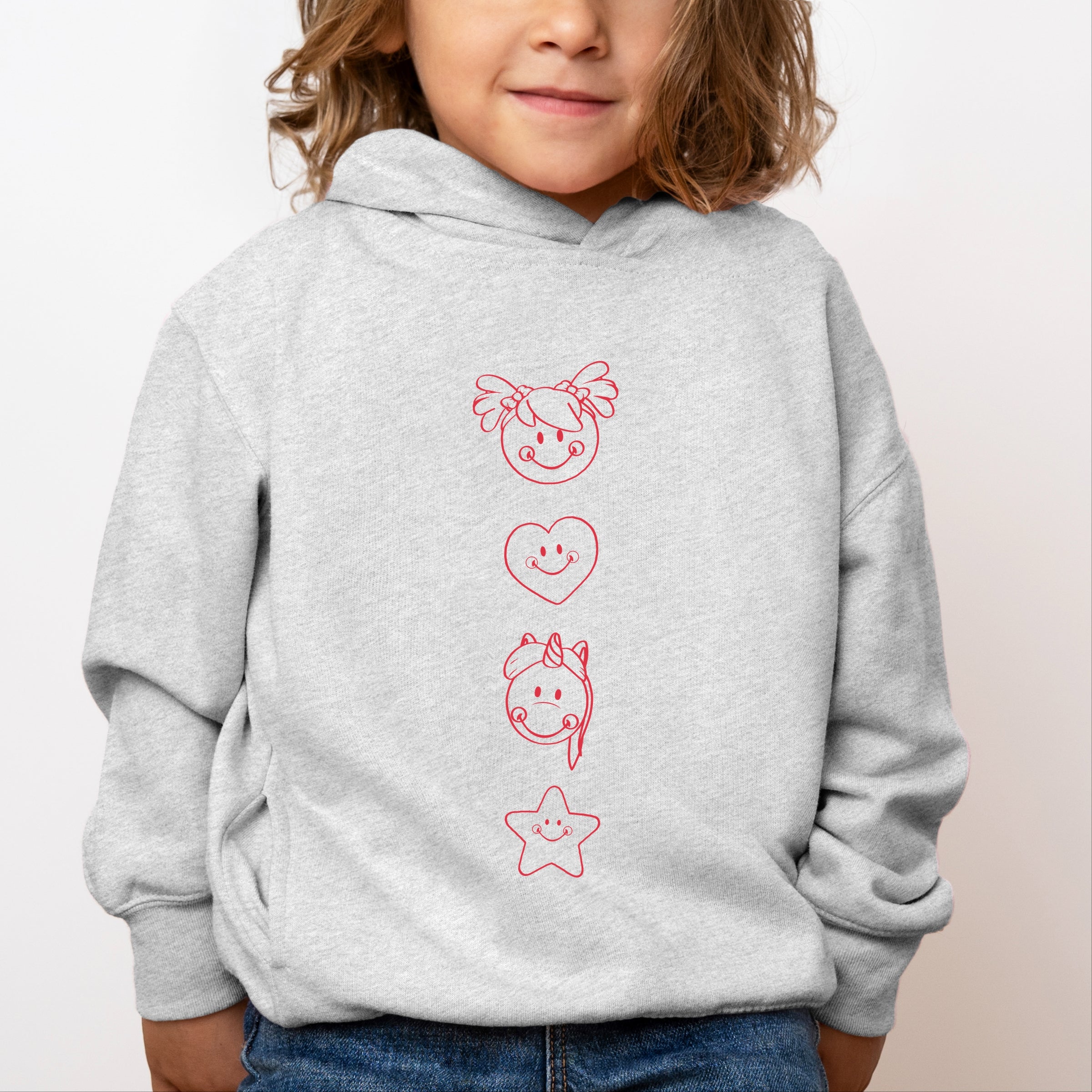 Mini Smiley Love Starts Small - Toddler Hoodie