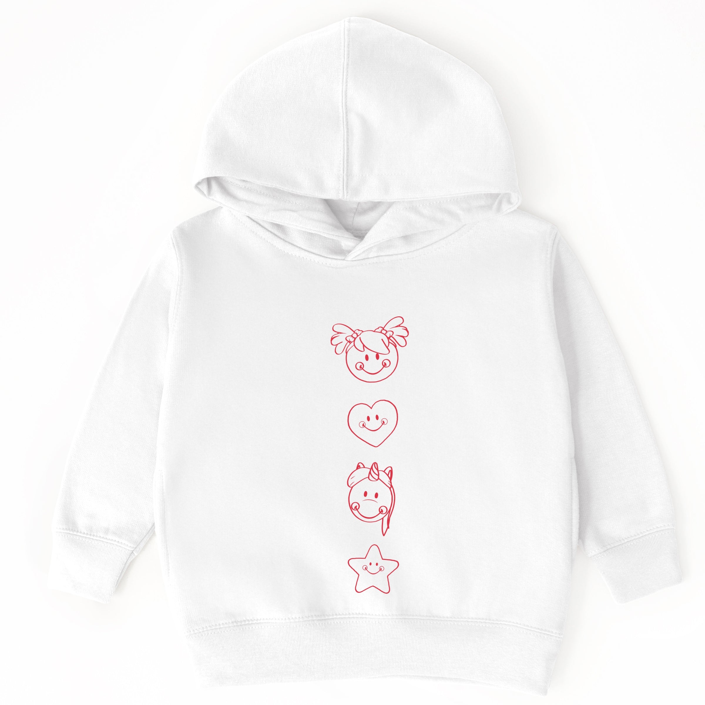 Mini Smiley Love Starts Small - Toddler Hoodie