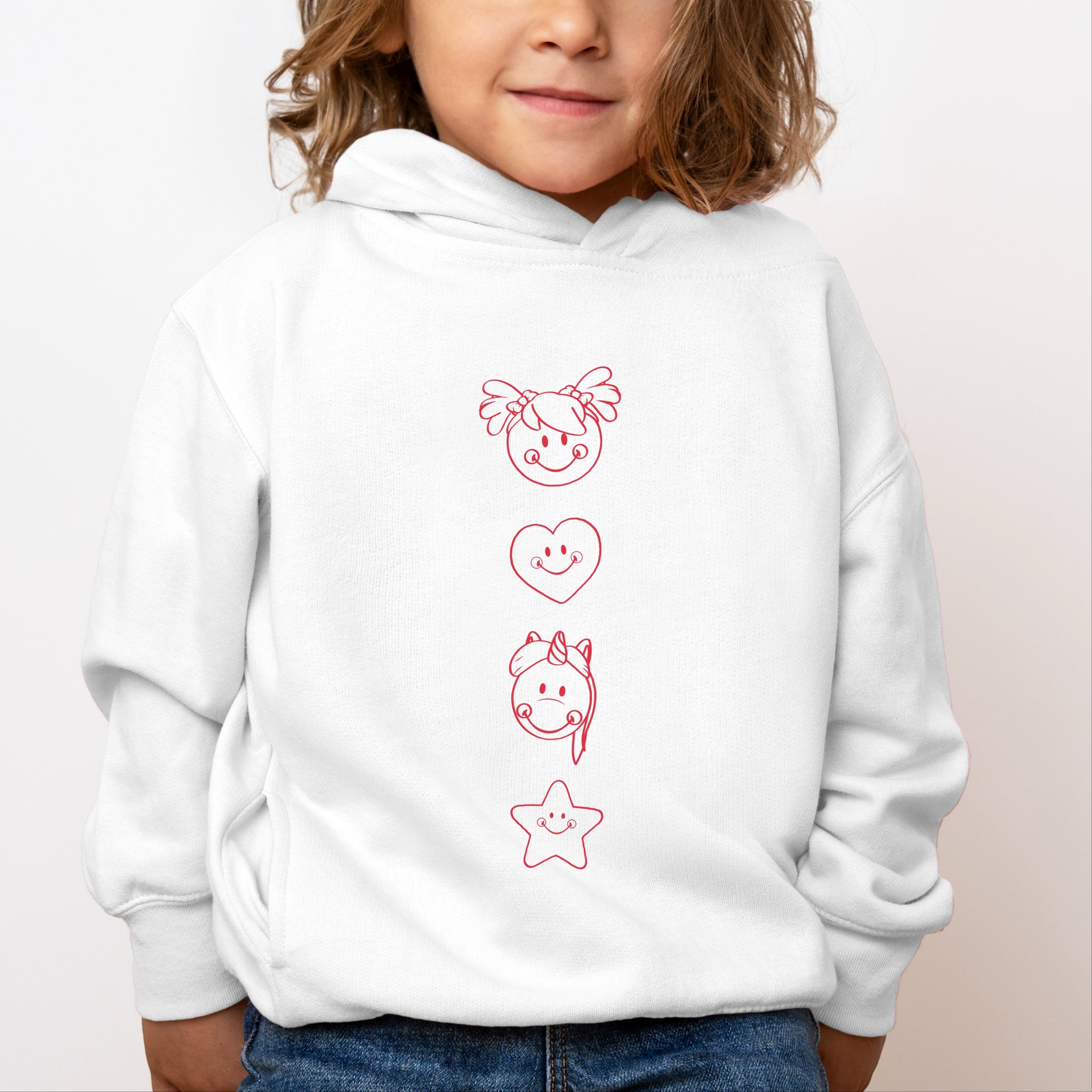 Mini Smiley Love Starts Small - Toddler Hoodie