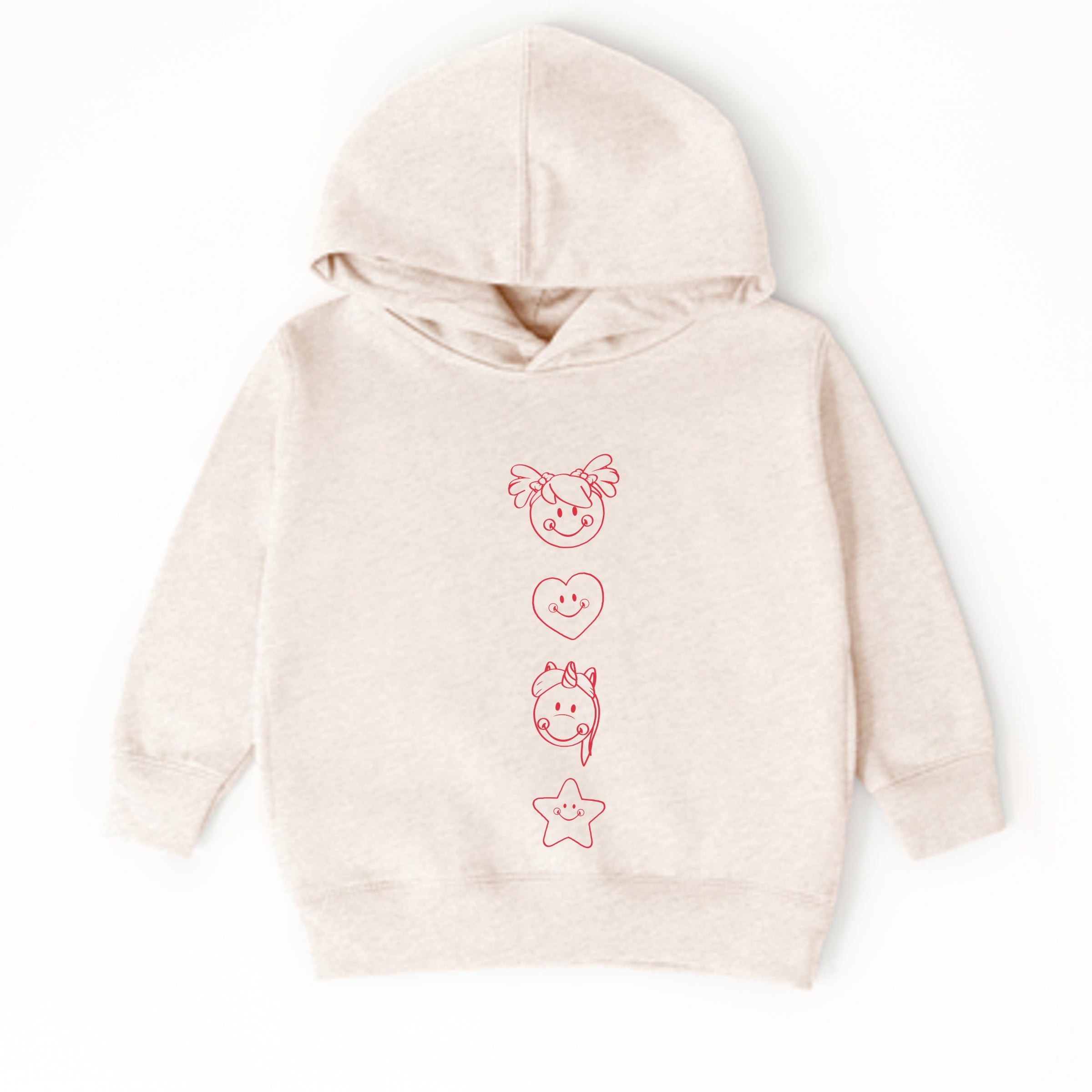 Mini Smiley Love Starts Small - Toddler Hoodie