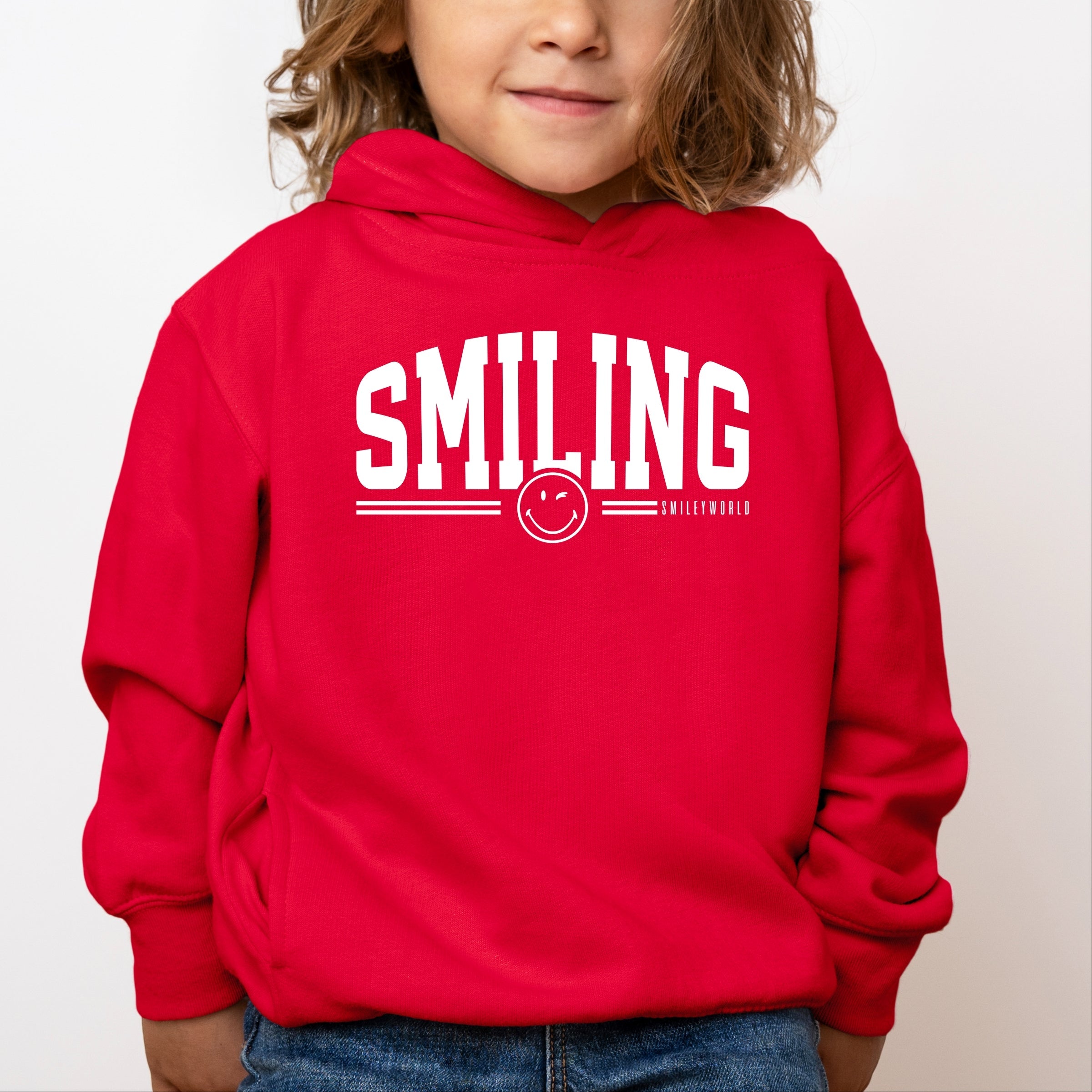 SmileyWorld Arched Varsity - Toddler Hoodie