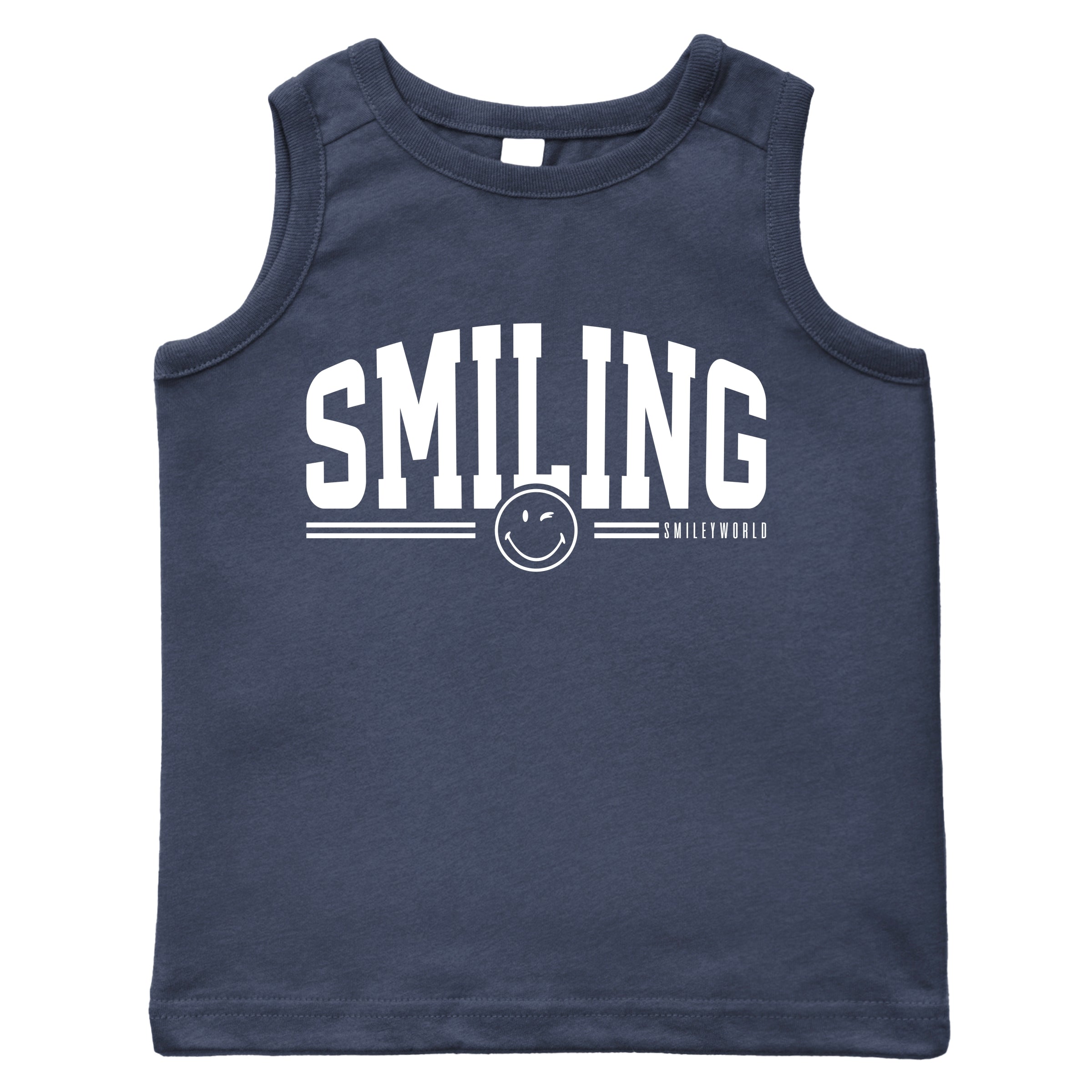 SmileyWorld Arched Varsity - Toddler Graphic Tank