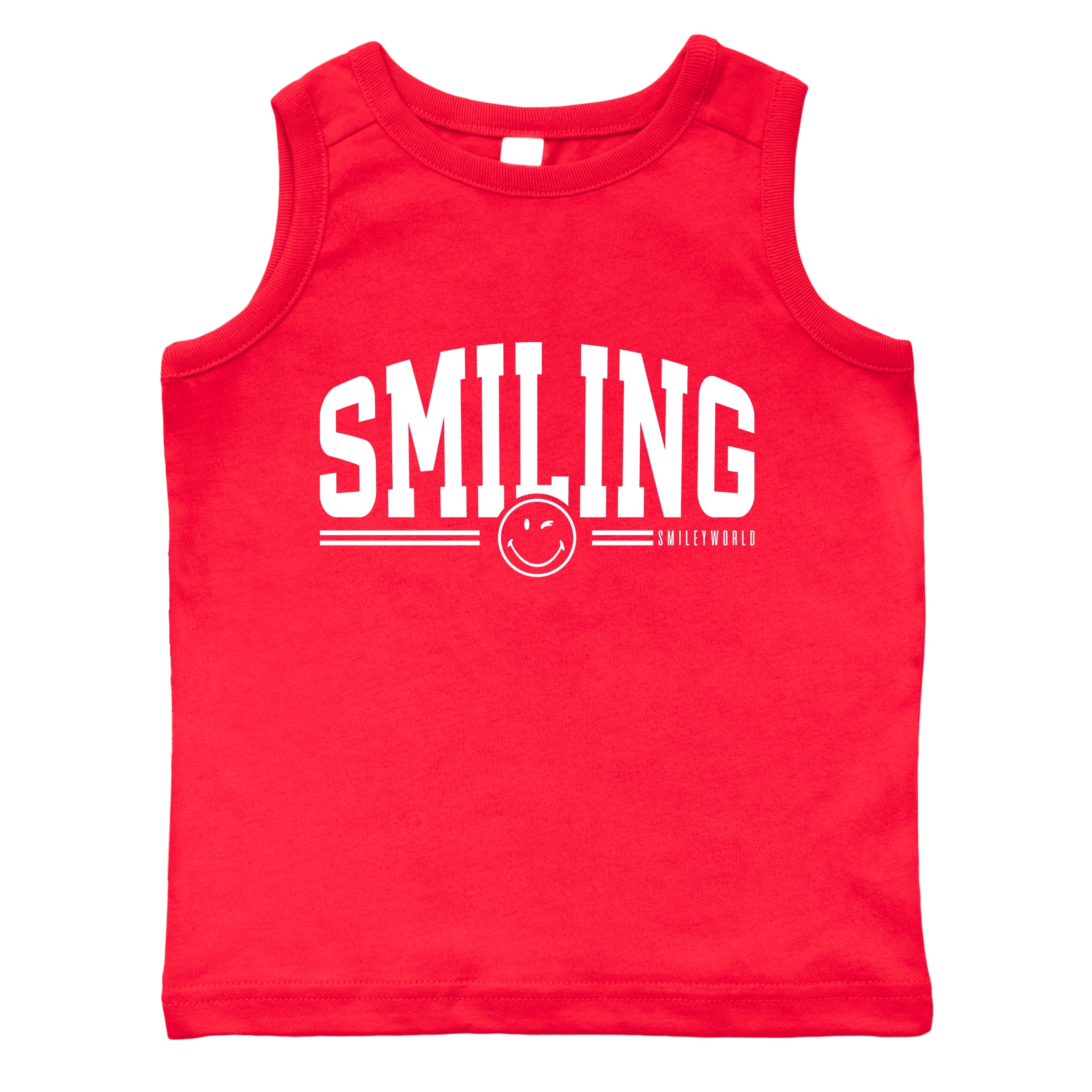 SmileyWorld Arched Varsity - Toddler Graphic Tank