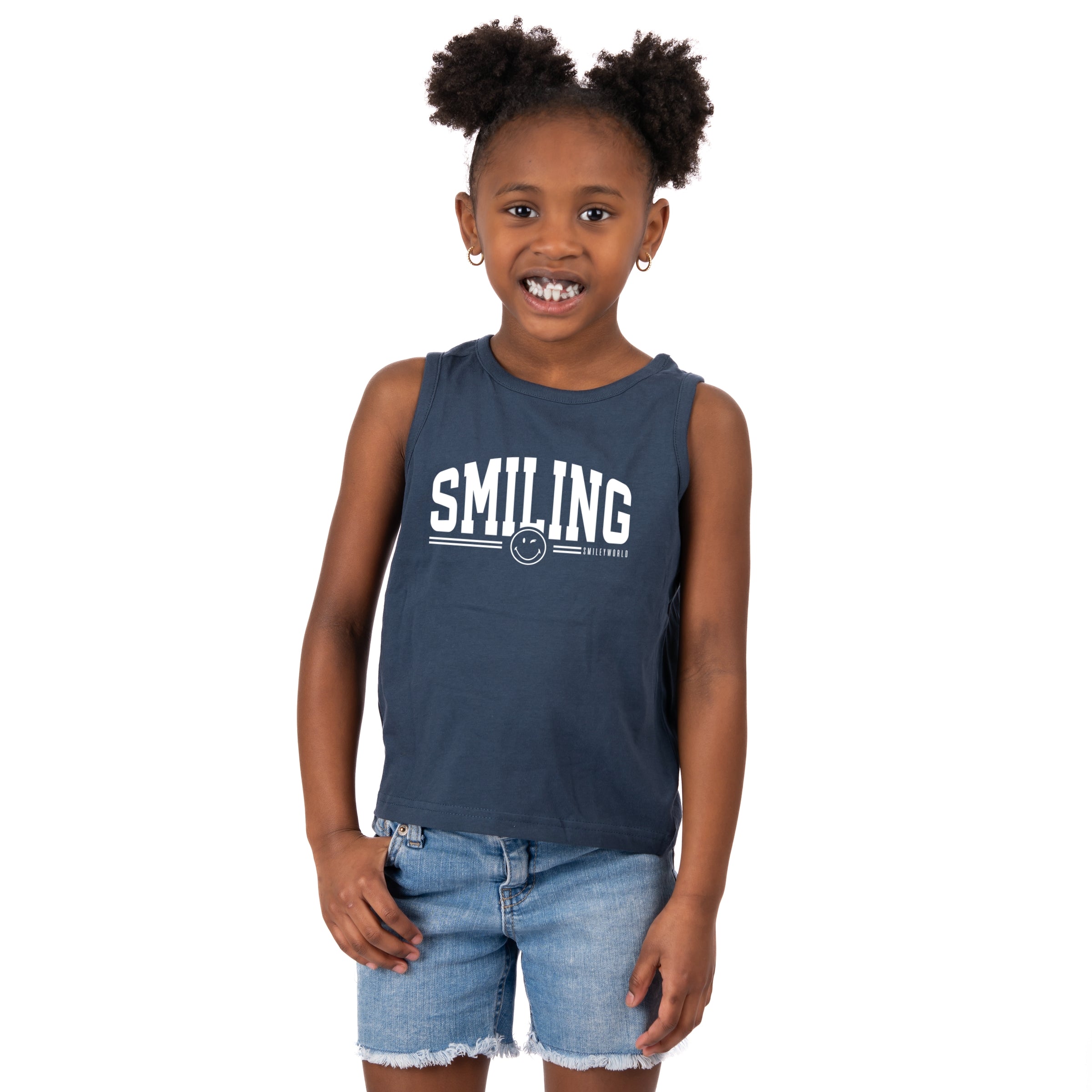 SmileyWorld Arched Varsity - Toddler Graphic Tank