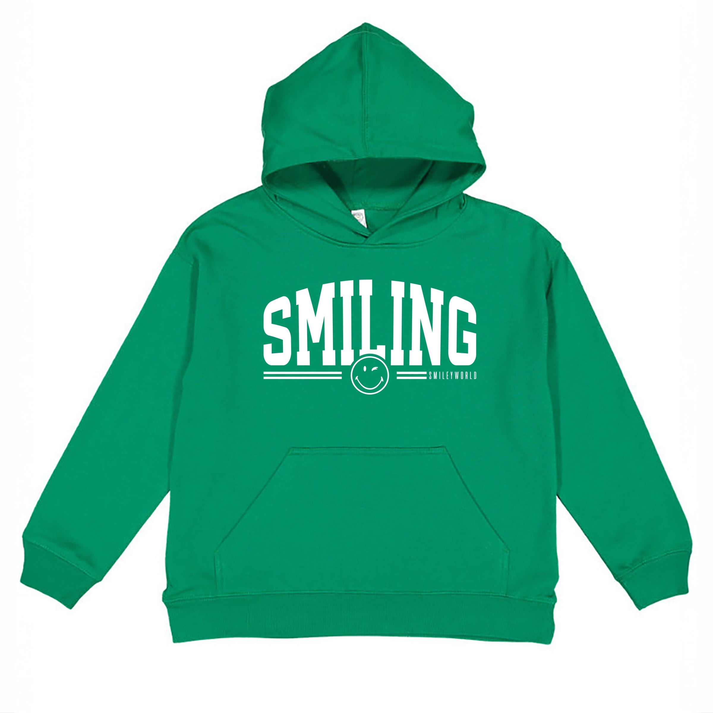 SmileyWorld Arched Varsity - Youth Graphic Hoodie