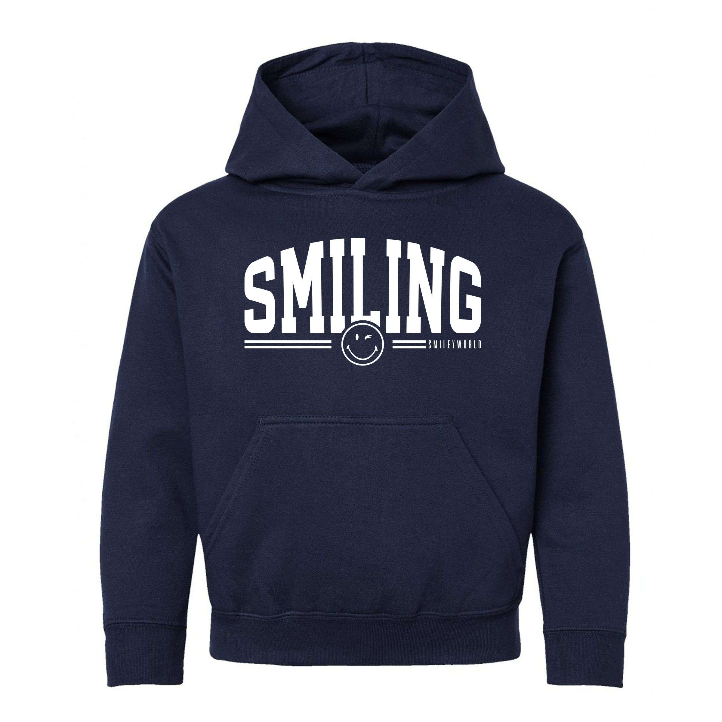 SmileyWorld Arched Varsity - Youth Graphic Hoodie