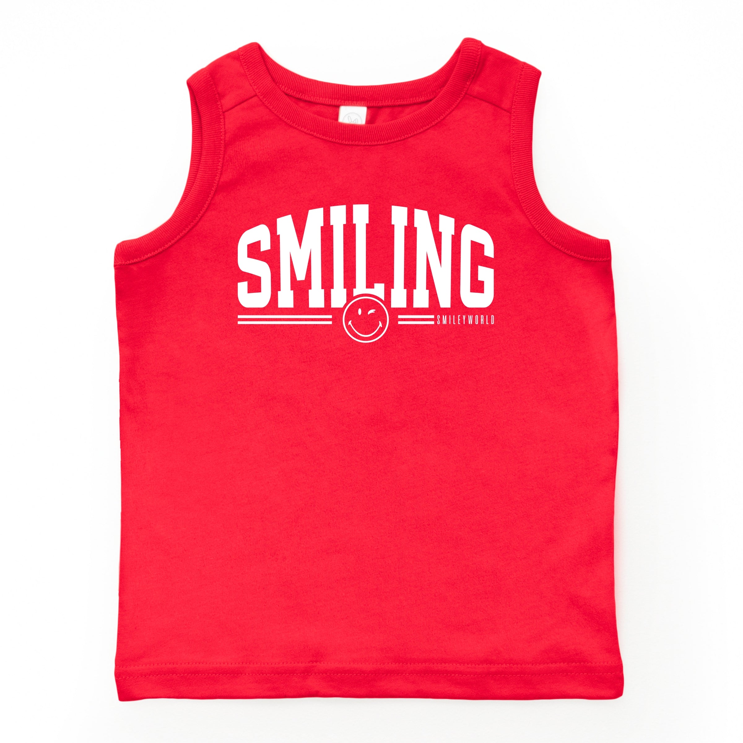SmileyWorld Arched Varsity - Youth Tank Top