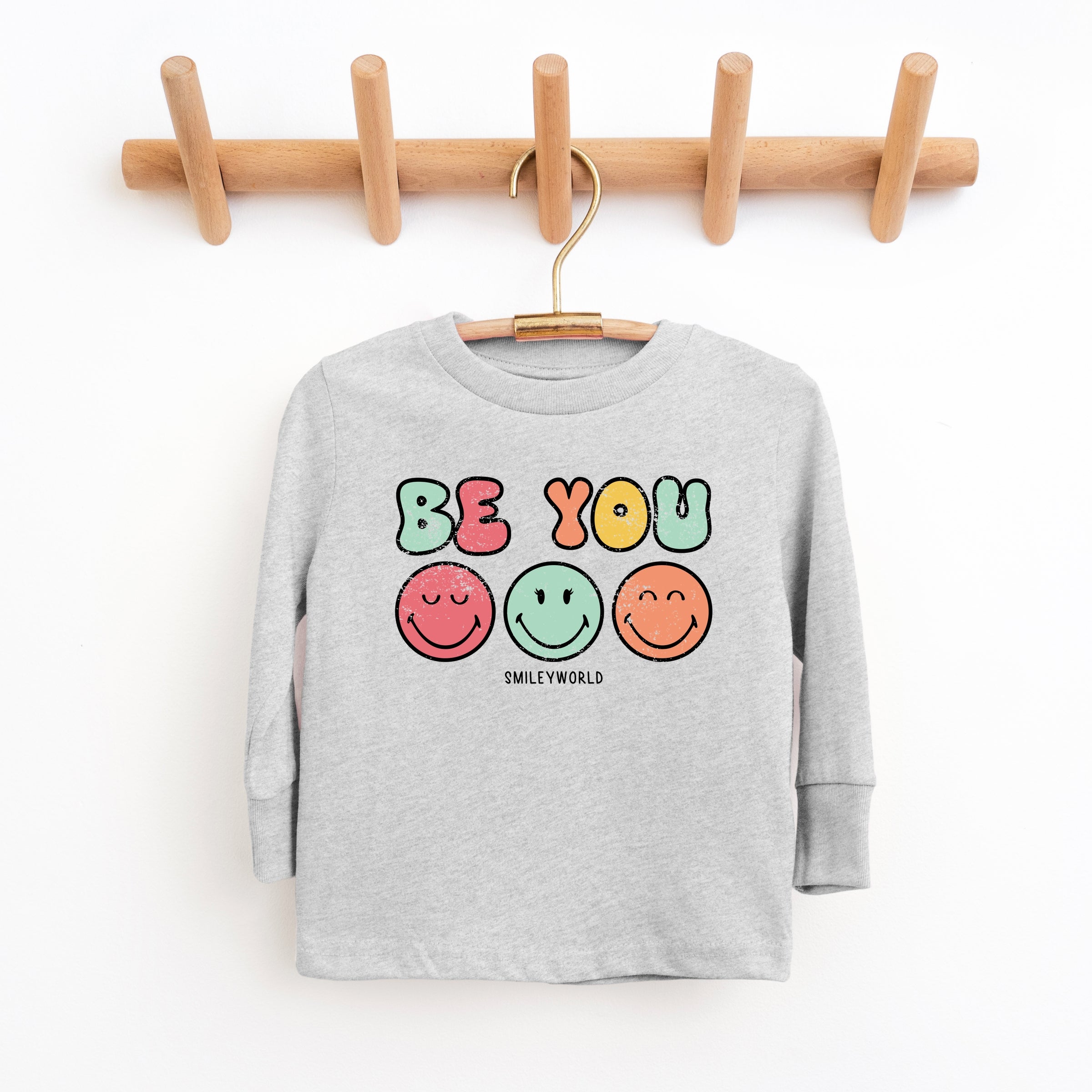 SmileyWorld Be You Groovy - Youth Long Sleeve Graphic T-Shirt