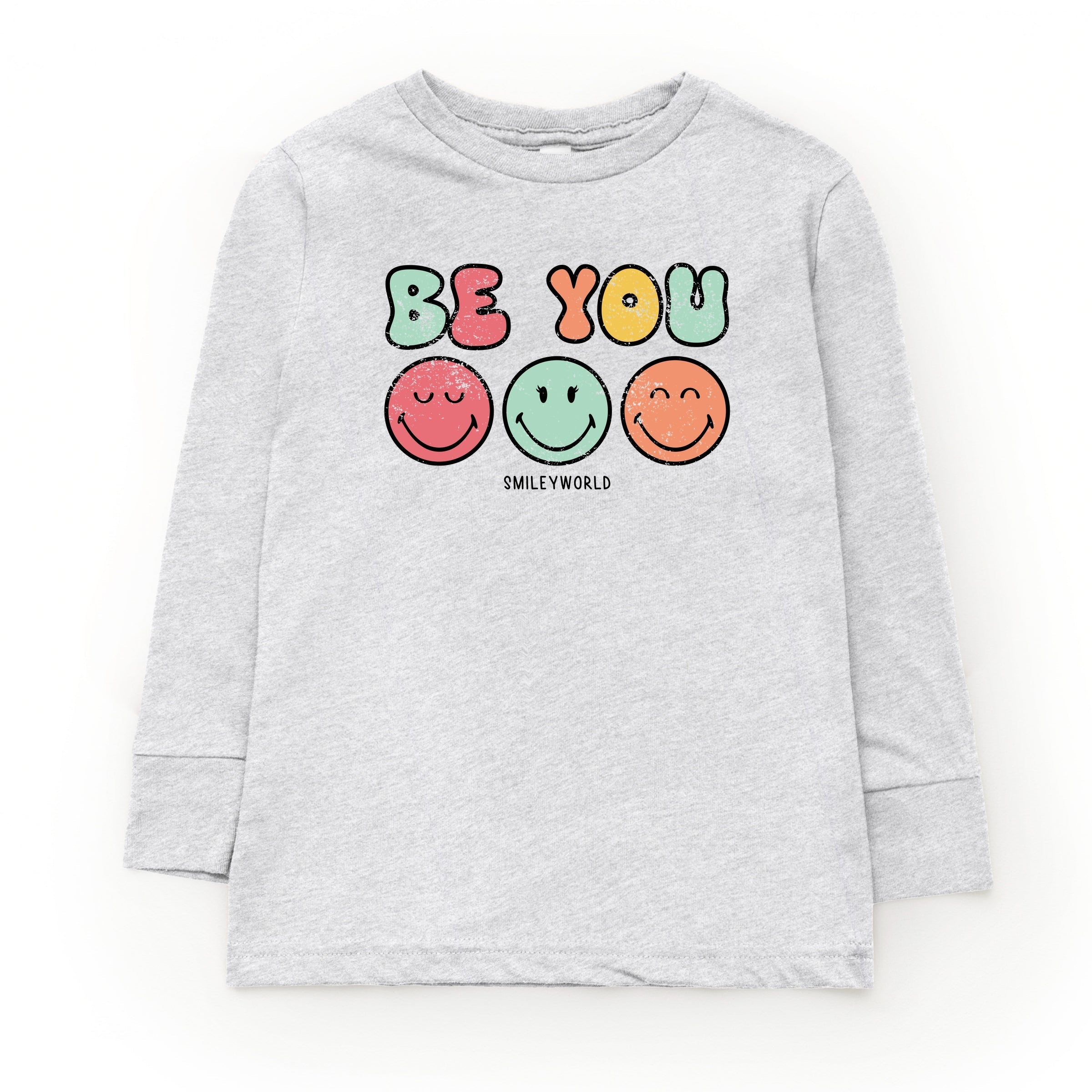 SmileyWorld Be You Groovy - Youth Long Sleeve Graphic T-Shirt