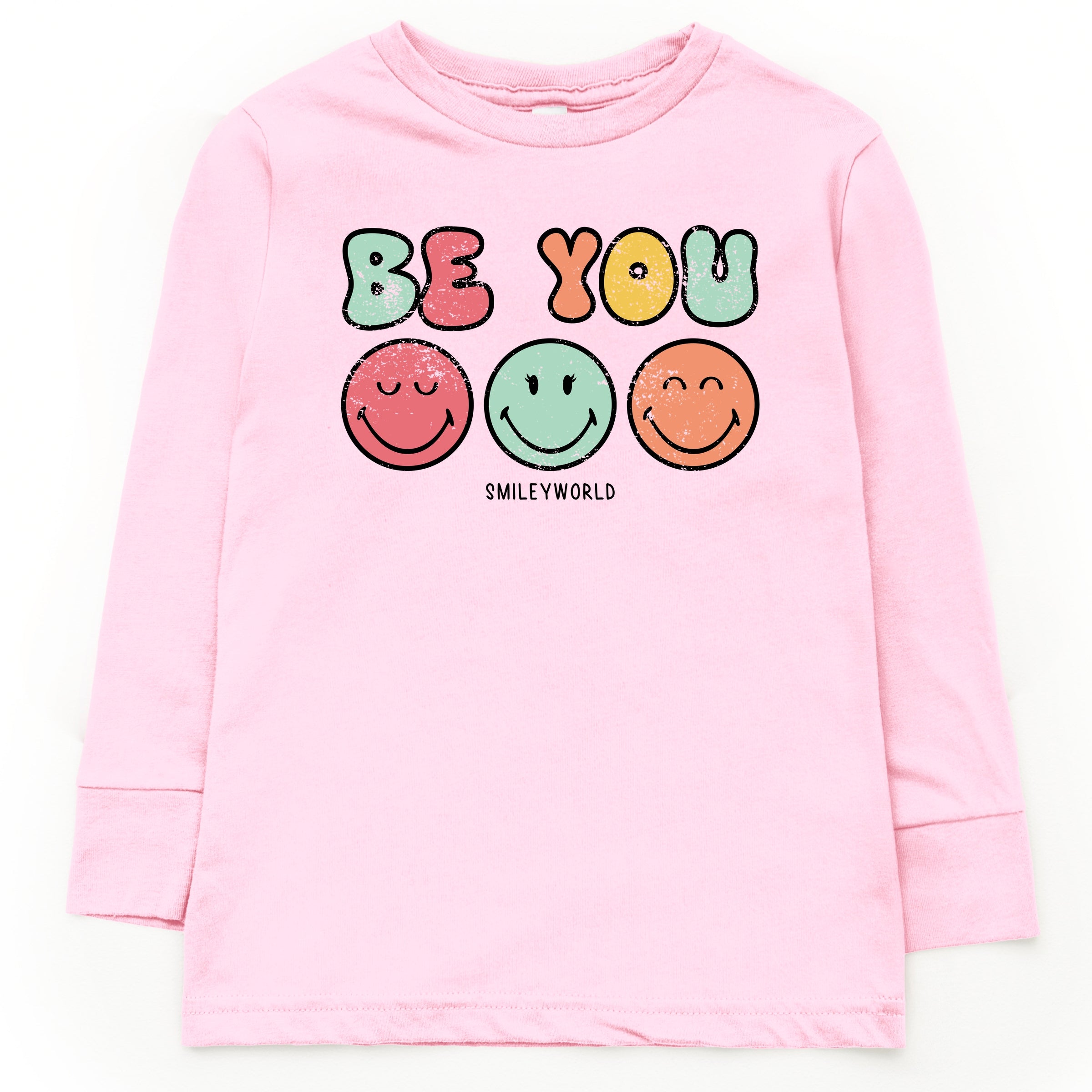SmileyWorld Be You Groovy - Youth Long Sleeve Graphic T-Shirt
