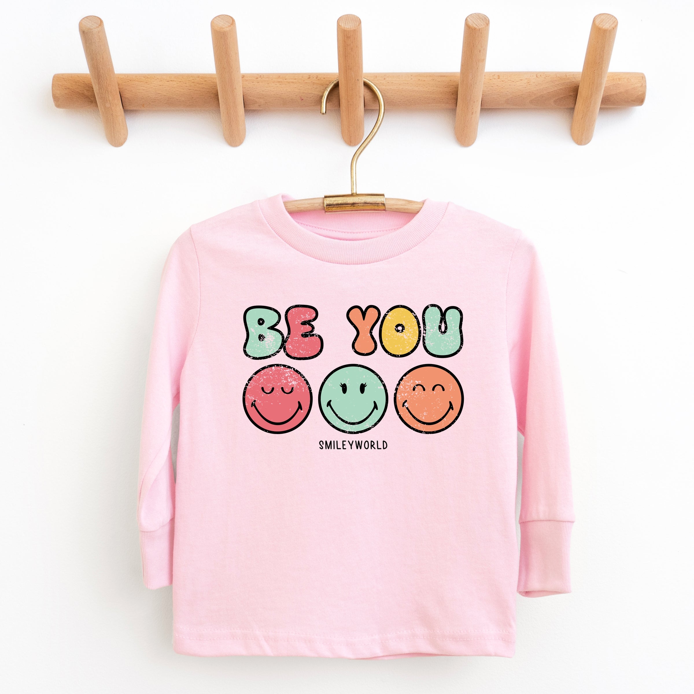 SmileyWorld Be You Groovy - Youth Long Sleeve Graphic T-Shirt