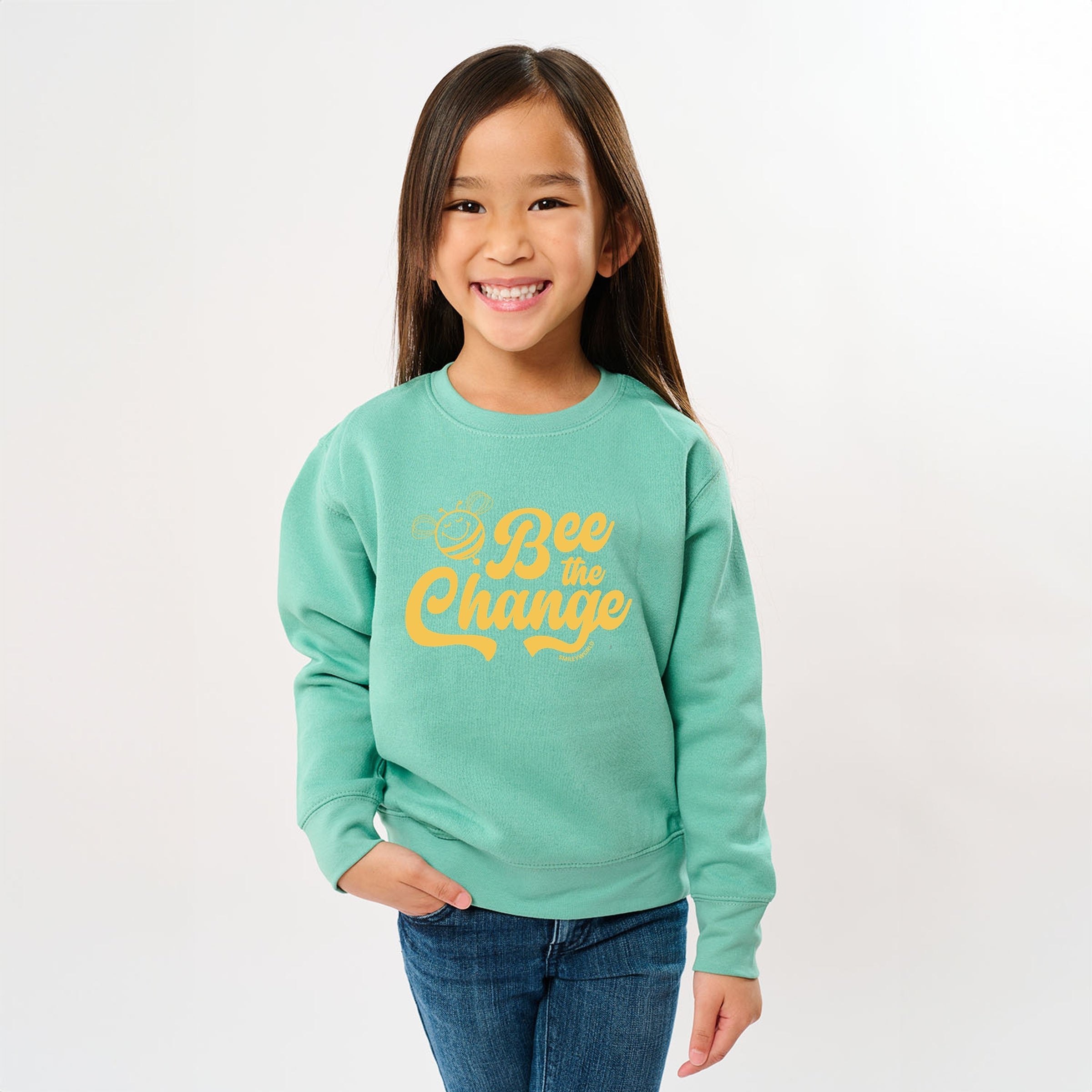 SmileyWorld Bee the Change - Youth Graphic Sweatshirt