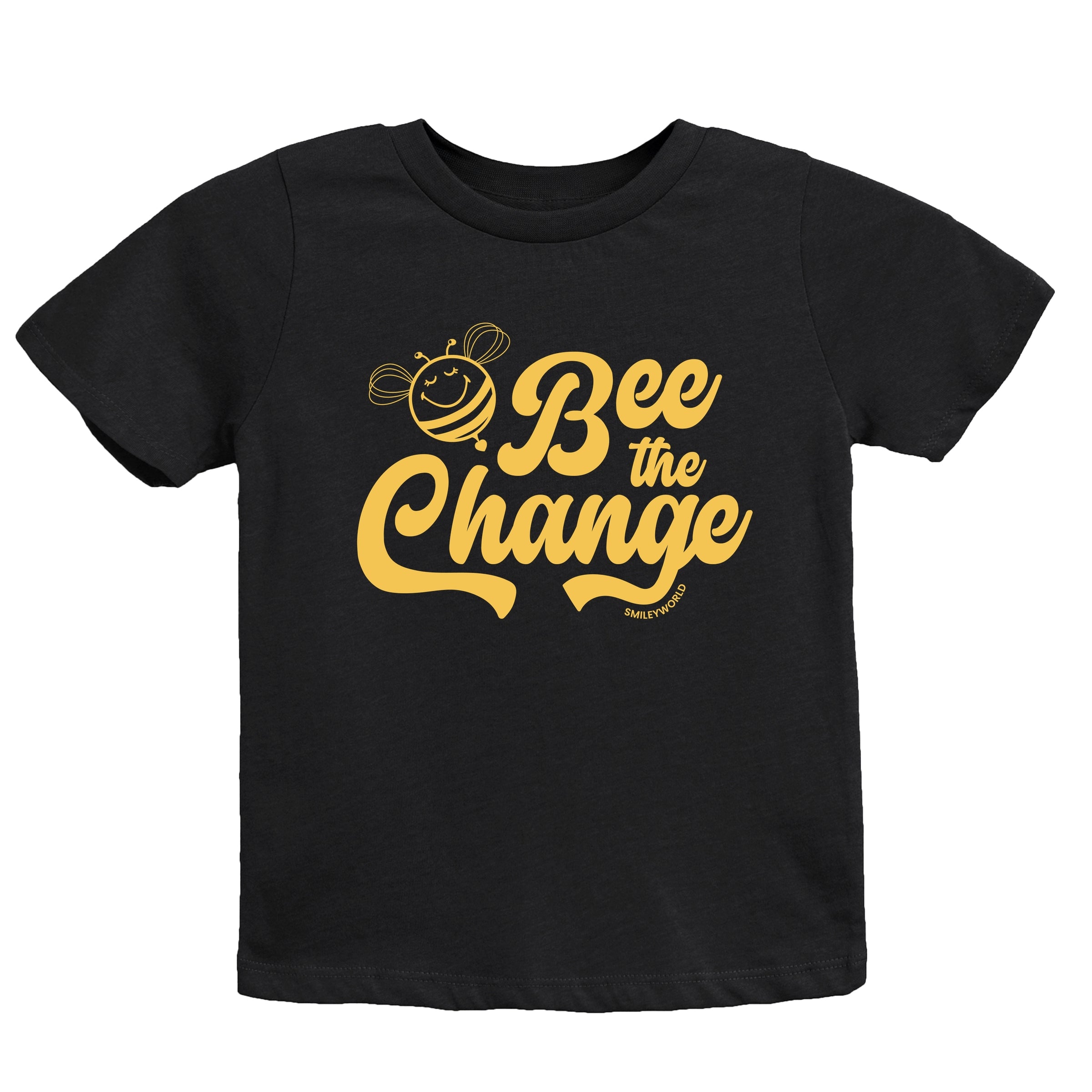 SmileyWorld Bee the Change - Youth Short Sleeve Graphic T-Shirt