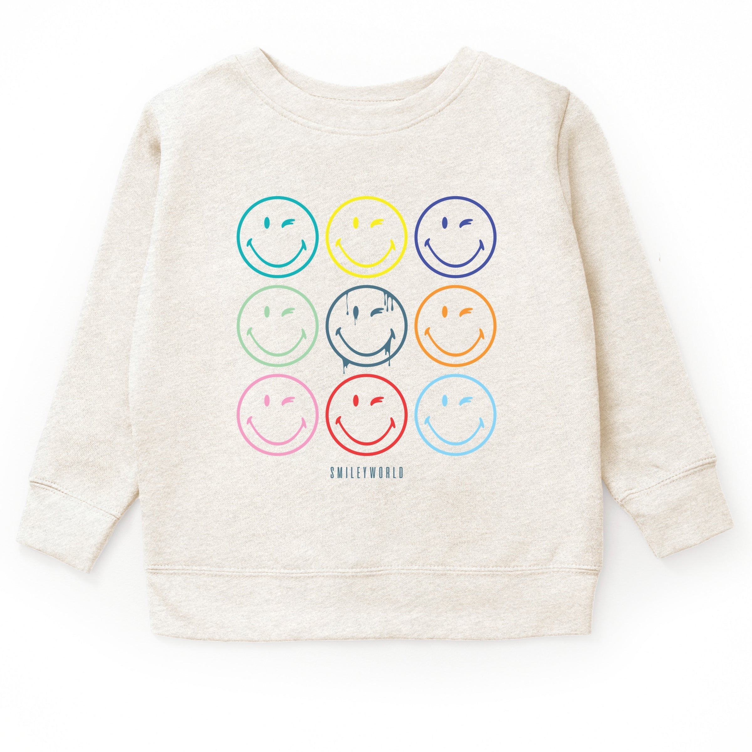 SmileyWorld Wink Rainbow Swirl - Youth Graphic Sweatshirt