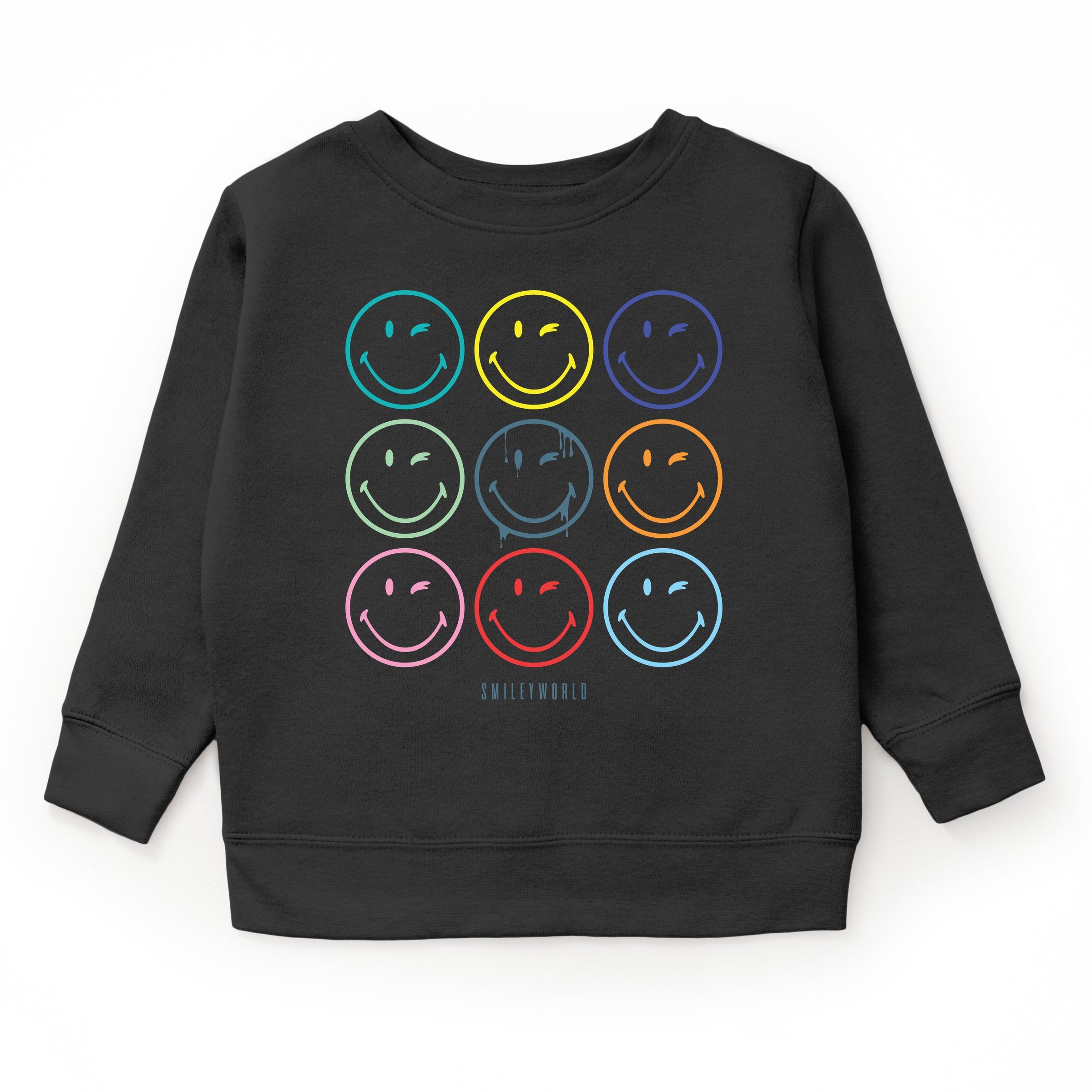 SmileyWorld Wink Rainbow Swirl - Youth Graphic Sweatshirt