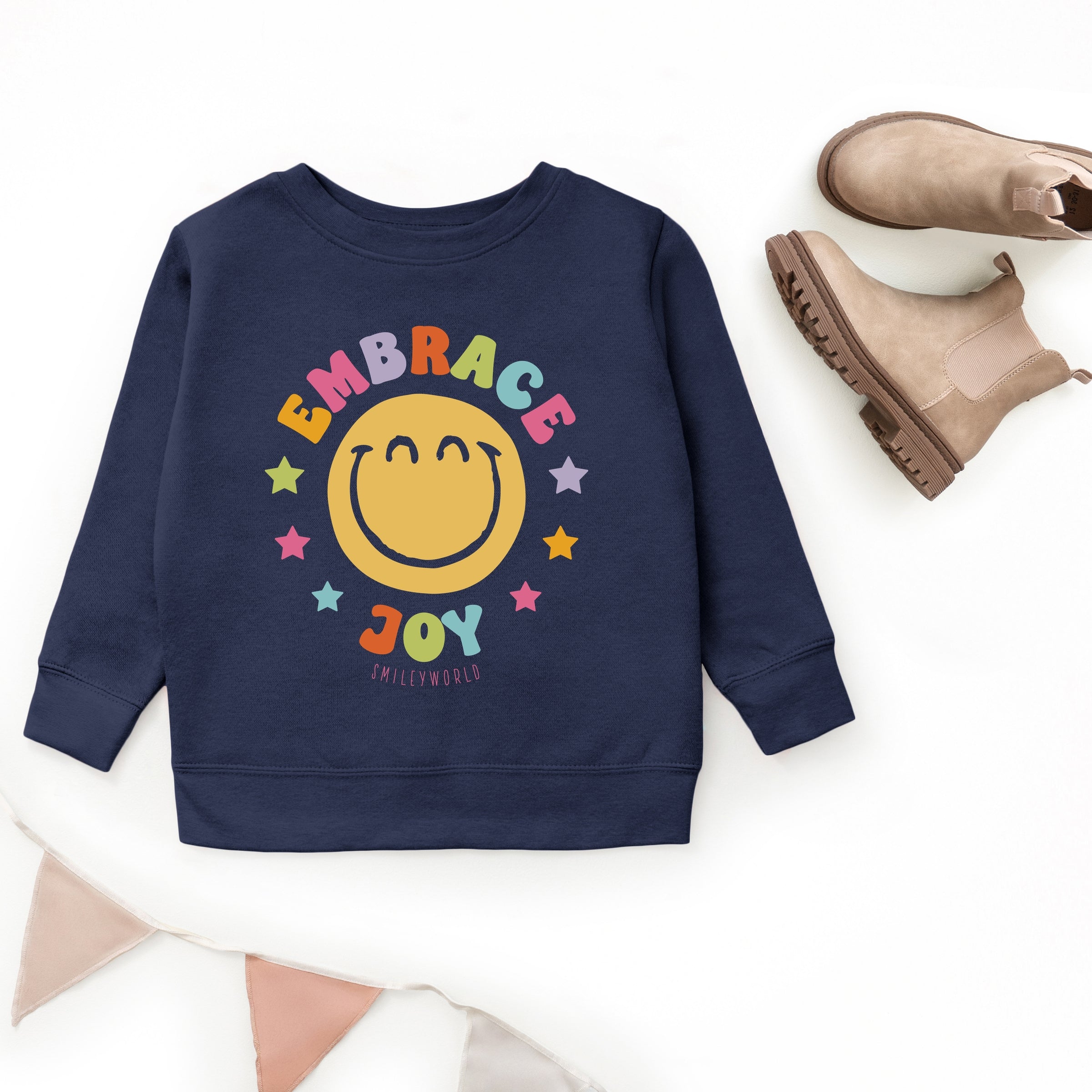 SmileyWorld Embrace Joy - Youth Graphic Sweatshirt