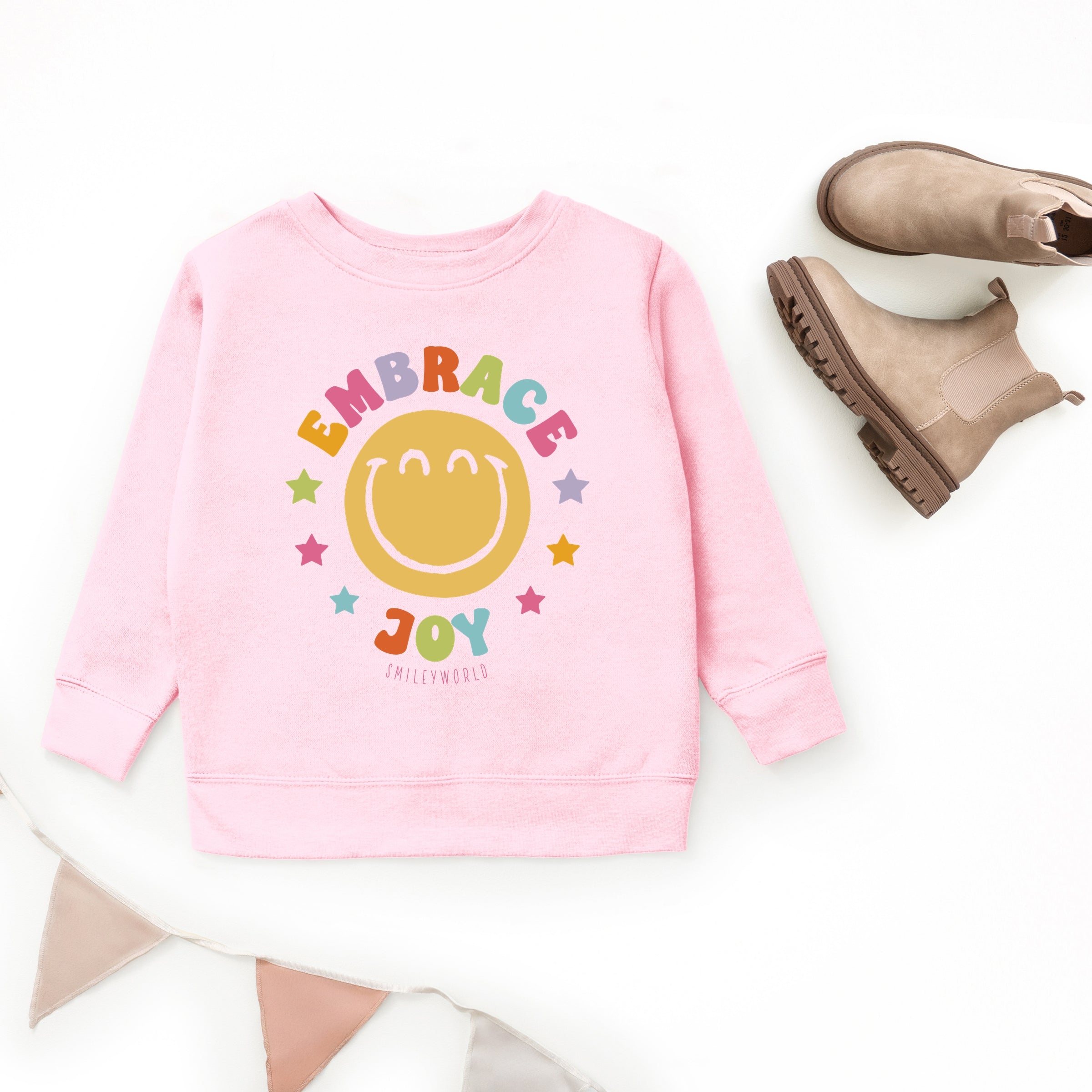 SmileyWorld Embrace Joy - Youth Graphic Sweatshirt
