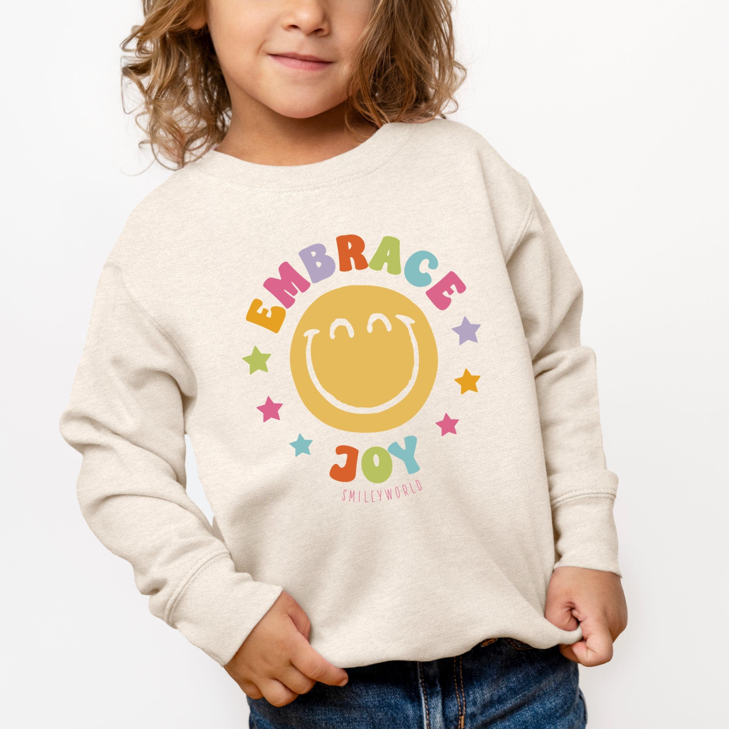 SmileyWorld Embrace Joy - Toddler Graphic Sweatshirt