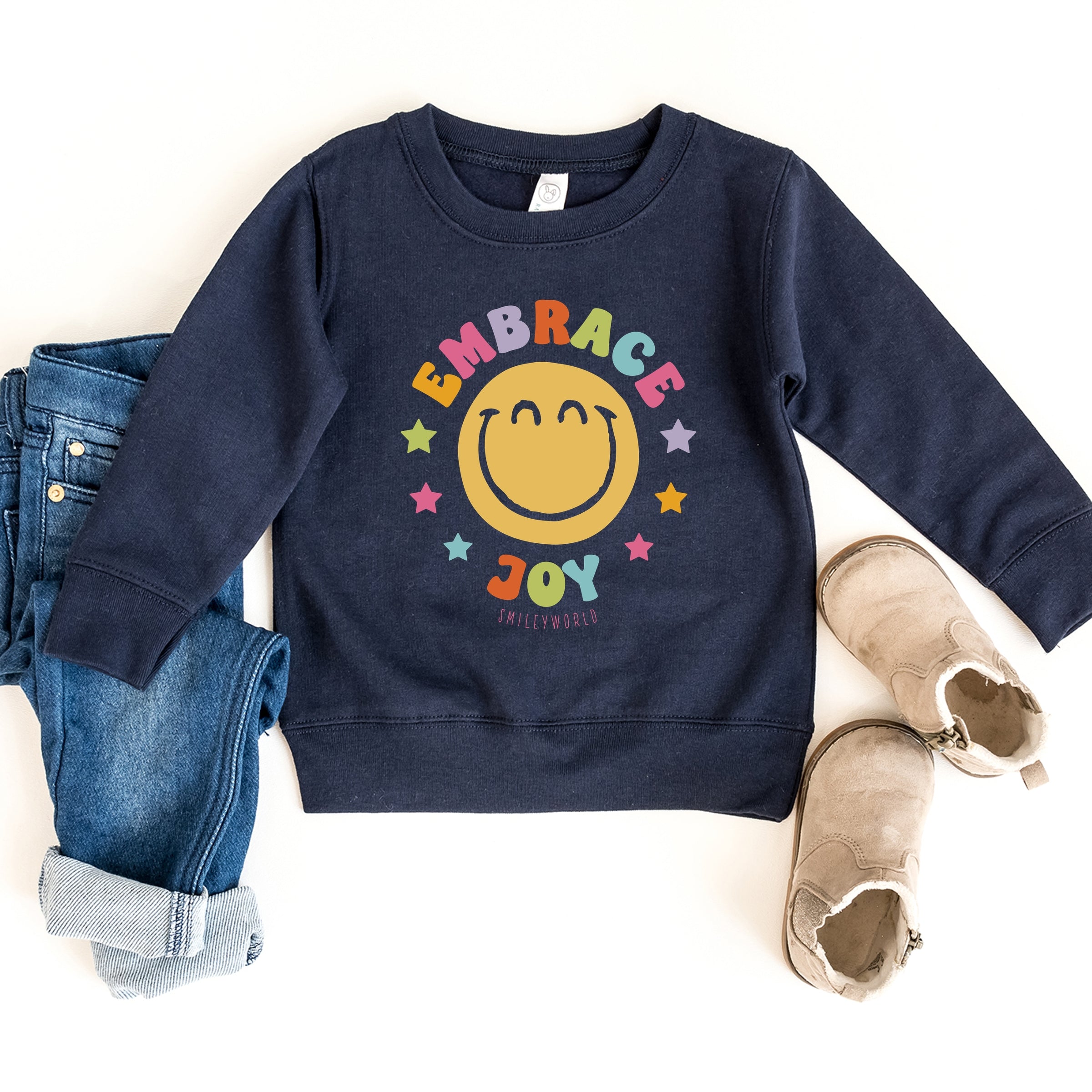 SmileyWorld Embrace Joy - Toddler Graphic Sweatshirt