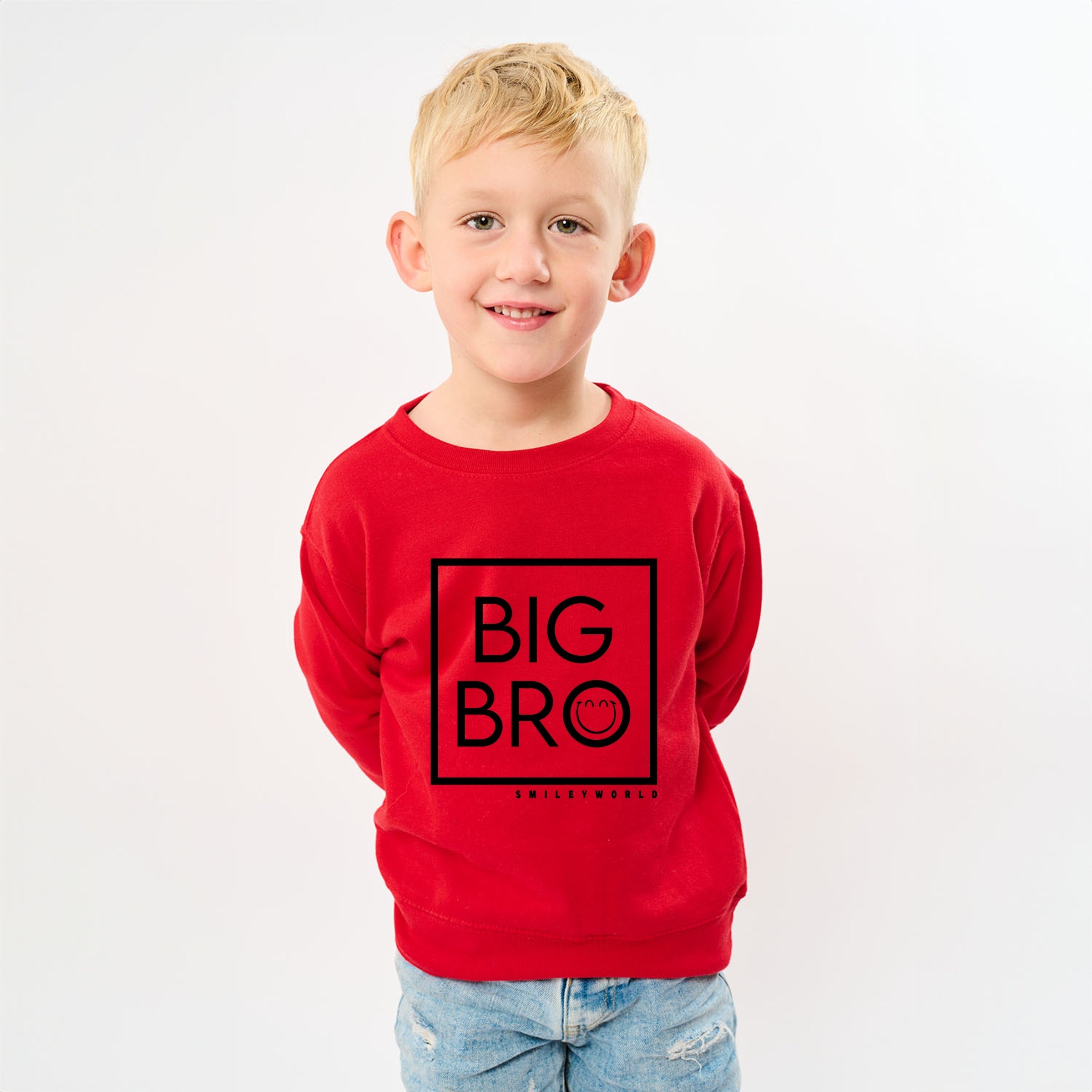 SmileyWorld Big Bro Square - Youth Graphic Sweatshirt
