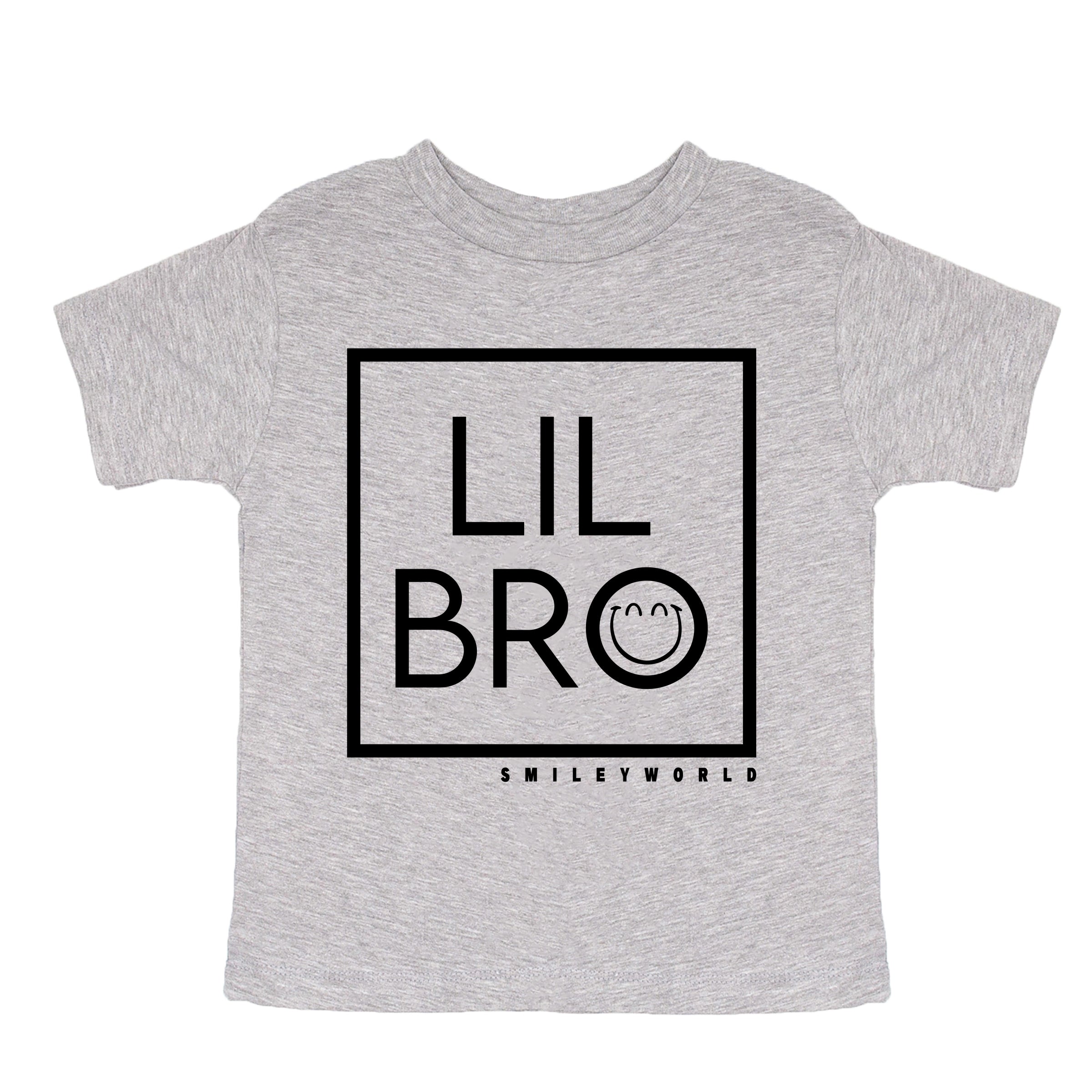 SmileyWorld Lil Bro Square - Toddler Short Sleeve Graphic T-Shirt